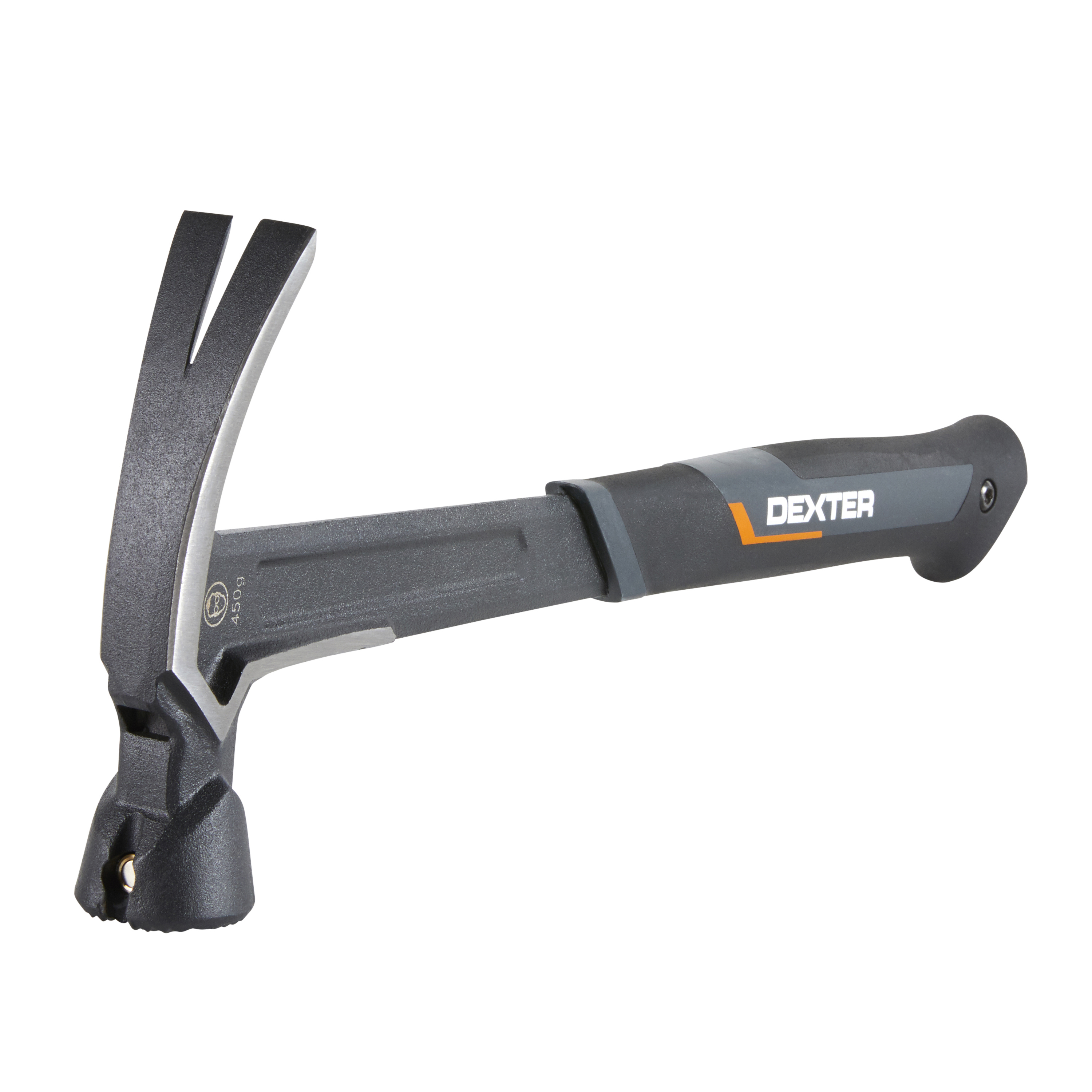 Изображение товара Молоток-гвоздодер Dexter Pro HM46DEXTER фиберглассовая рукоятка 450 г