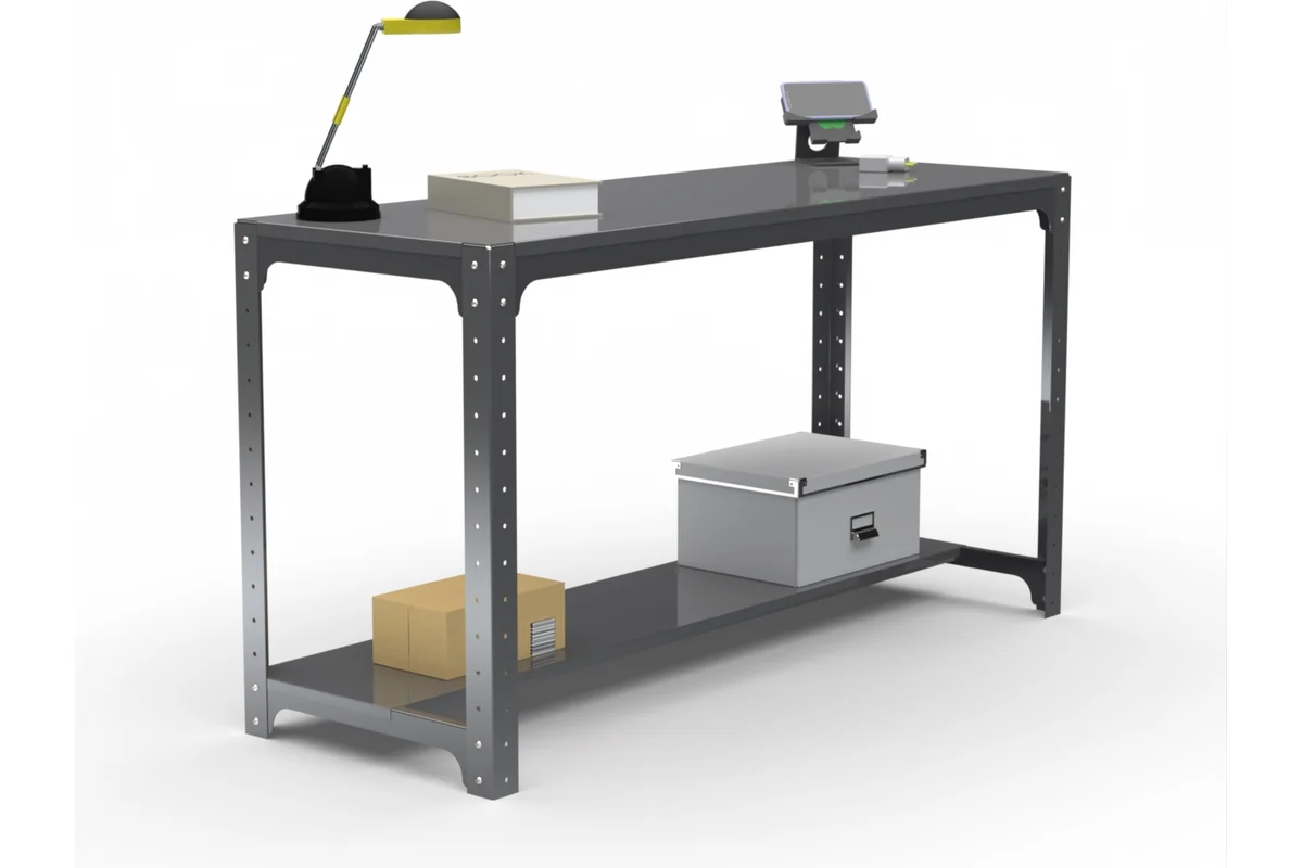 Изображение товара Металлический стол Metalex 201340 для производства и склада с нагрузкой 260 кг