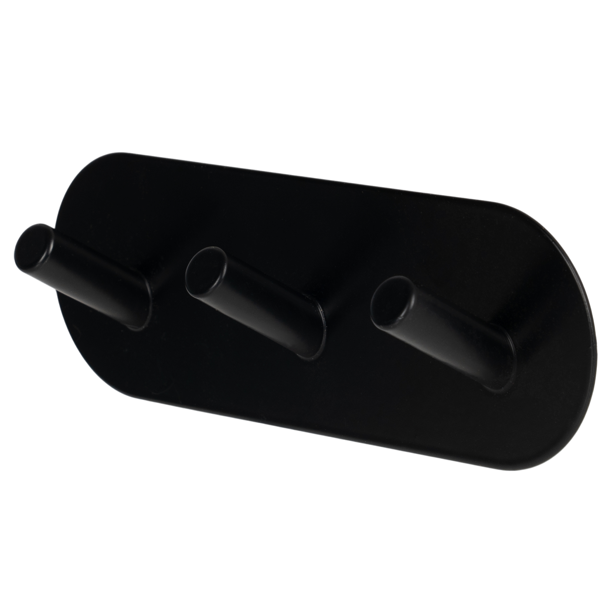 Изображение товара Самоклеящийся тройной металлический крючок Vidage Алис черный для ванной