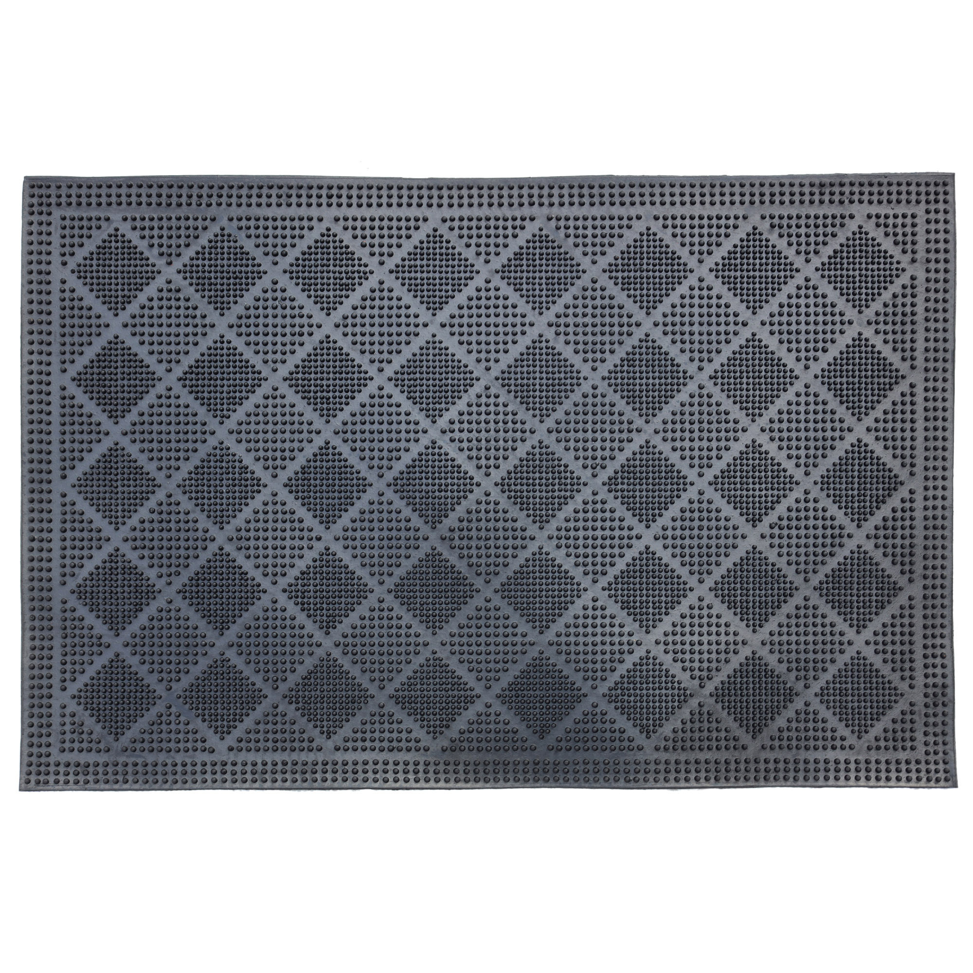 Изображение товара Грязезащитный резиновый коврик Mix Mat Rhomb 40x60 см для улицы