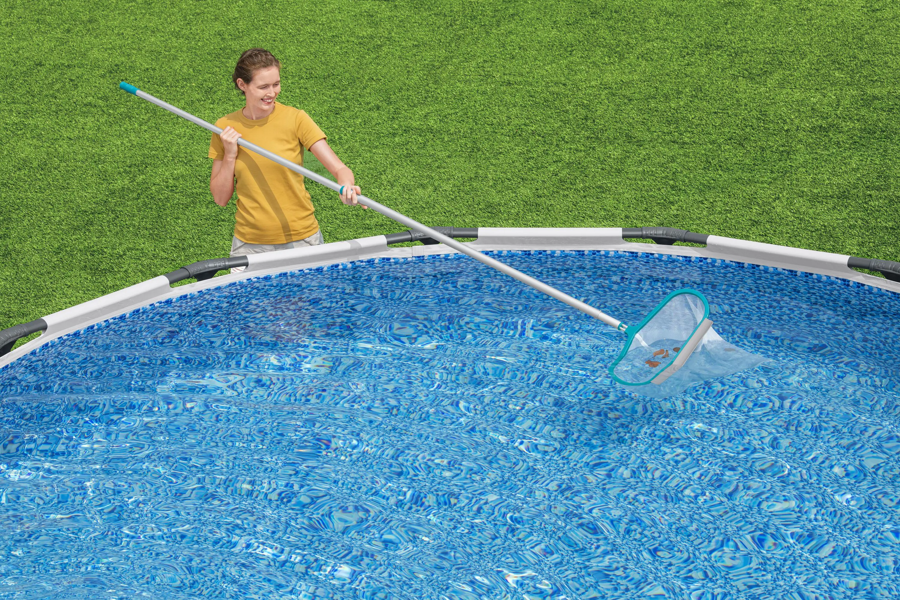 Сачок для чистки бассейна Bestway Delux Aqua Net Deluxe полипропилен 50 см - 7