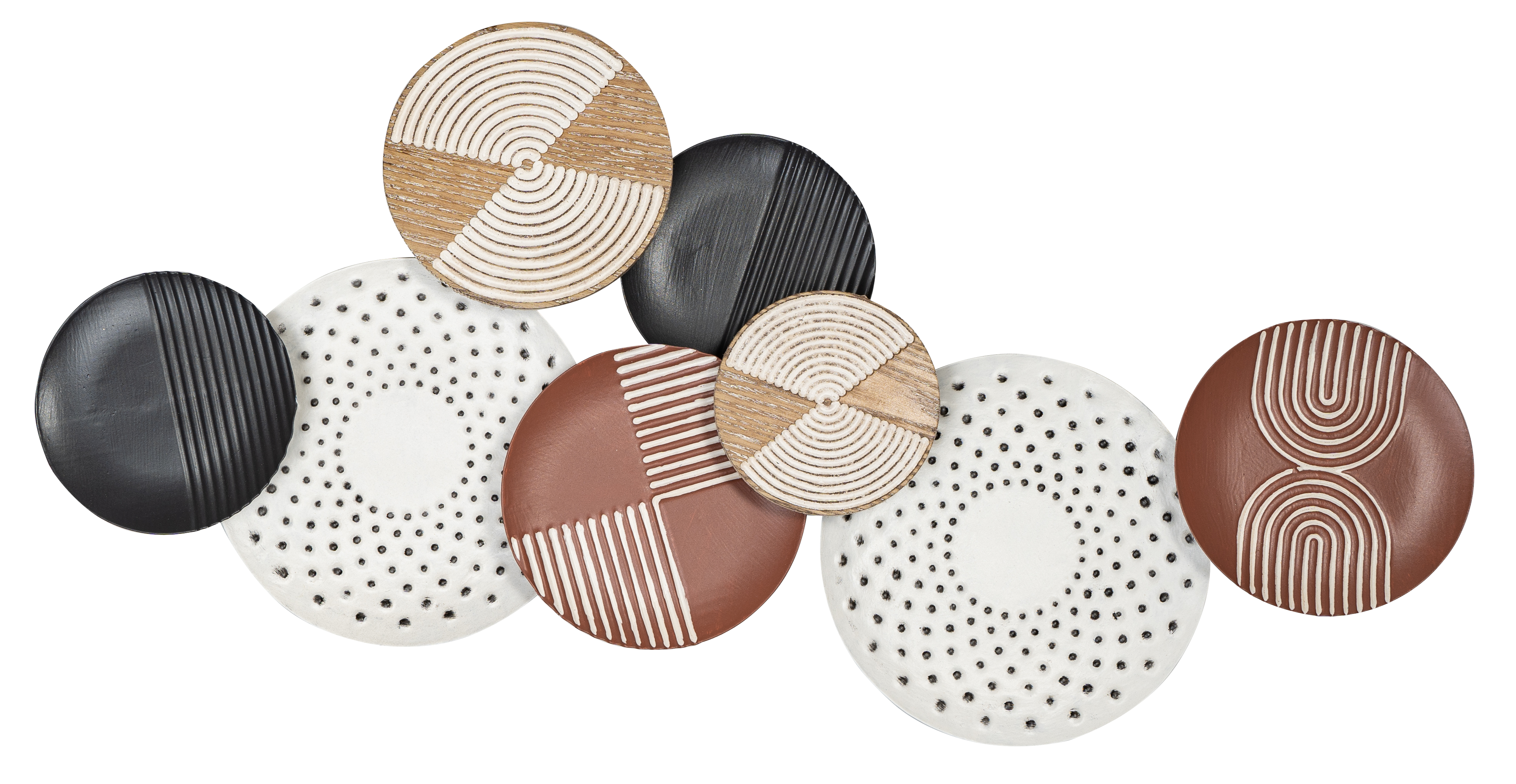 Панно металл разноцветный 63 см