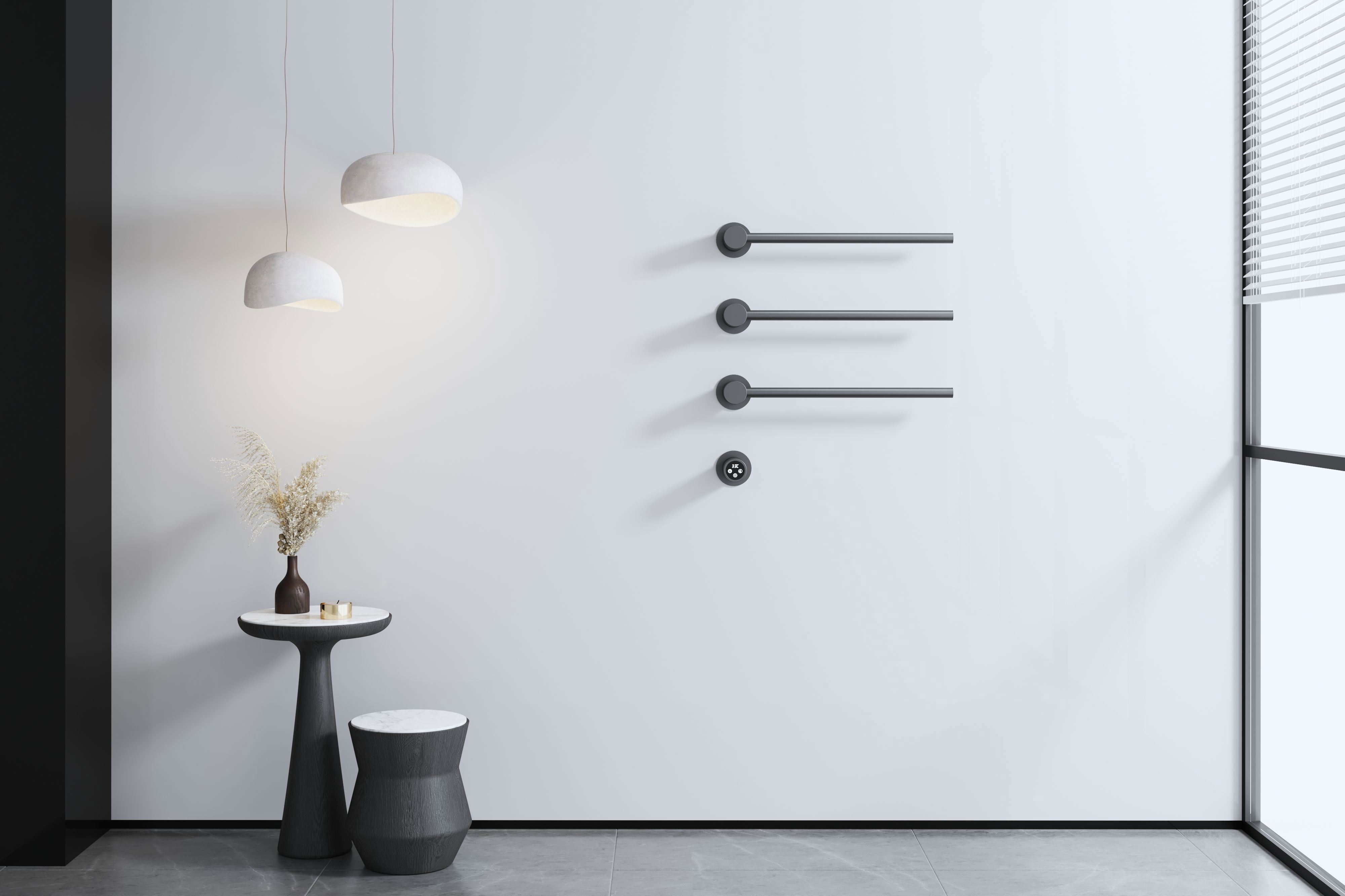 Изображение товара Электрический полотенцесушитель Wonzon & Woghand Hamburg 468x515 мм 60 Вт с терморегулятором