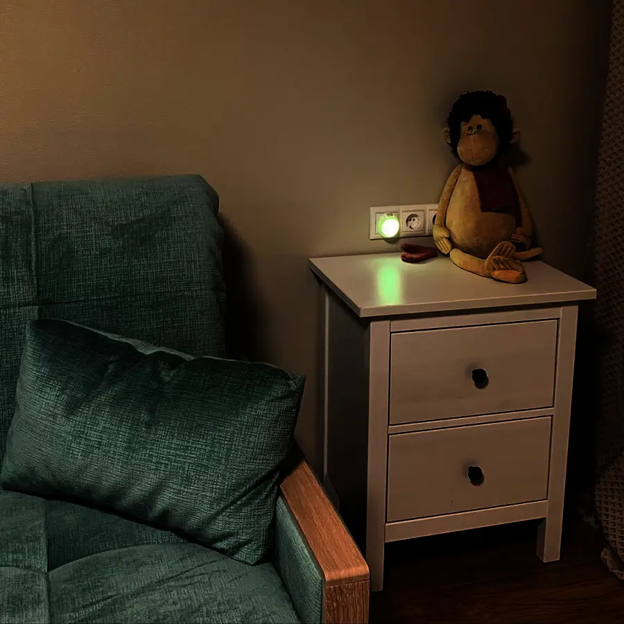 Ночник светодиодный DTL-303 0.5 Вт с выключателем цвет белый