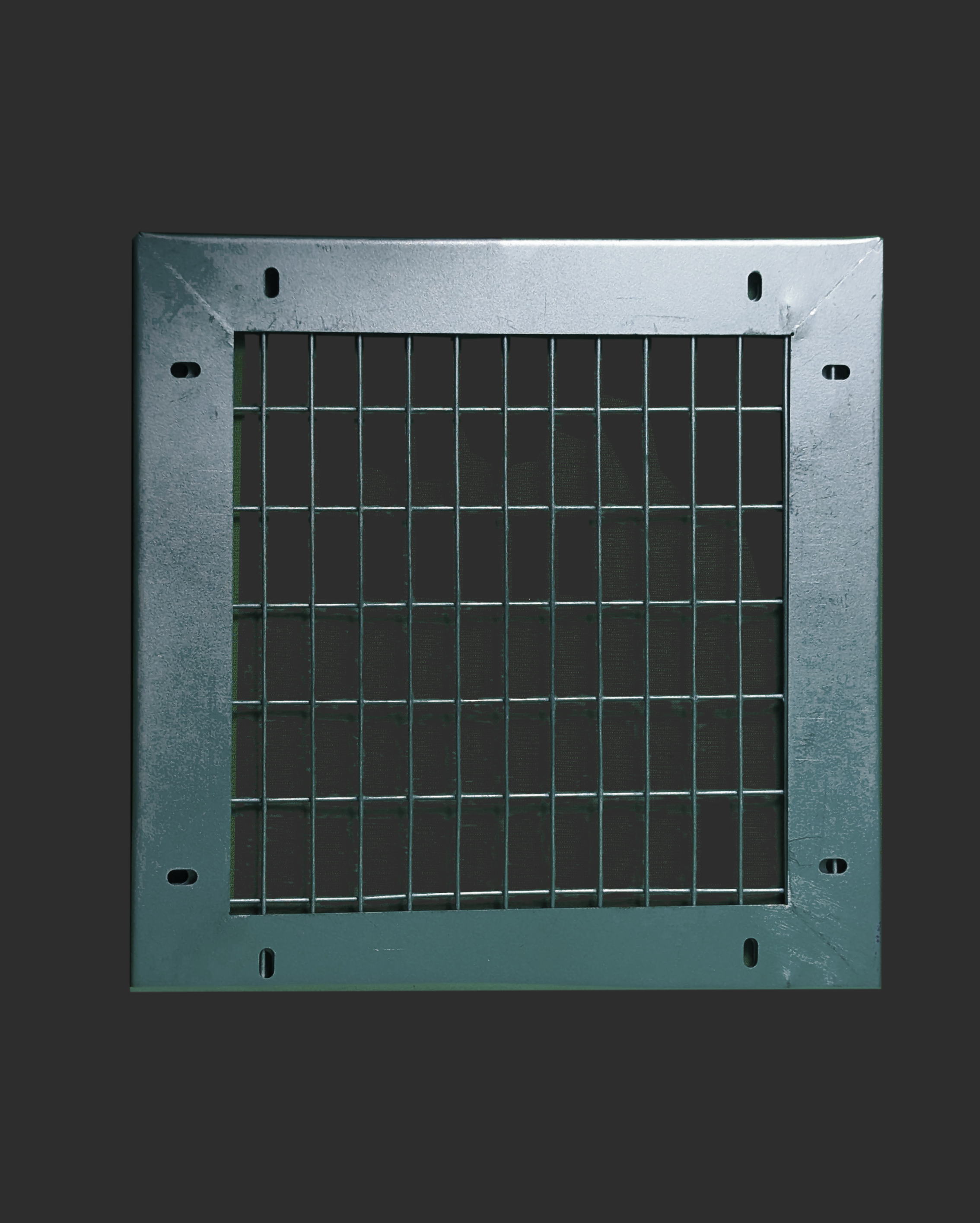 Изображение товара Решетка вентиляционная с сеткой Шамрай VRG0020020001 200x200 мм оцинкованная сталь цвет серый