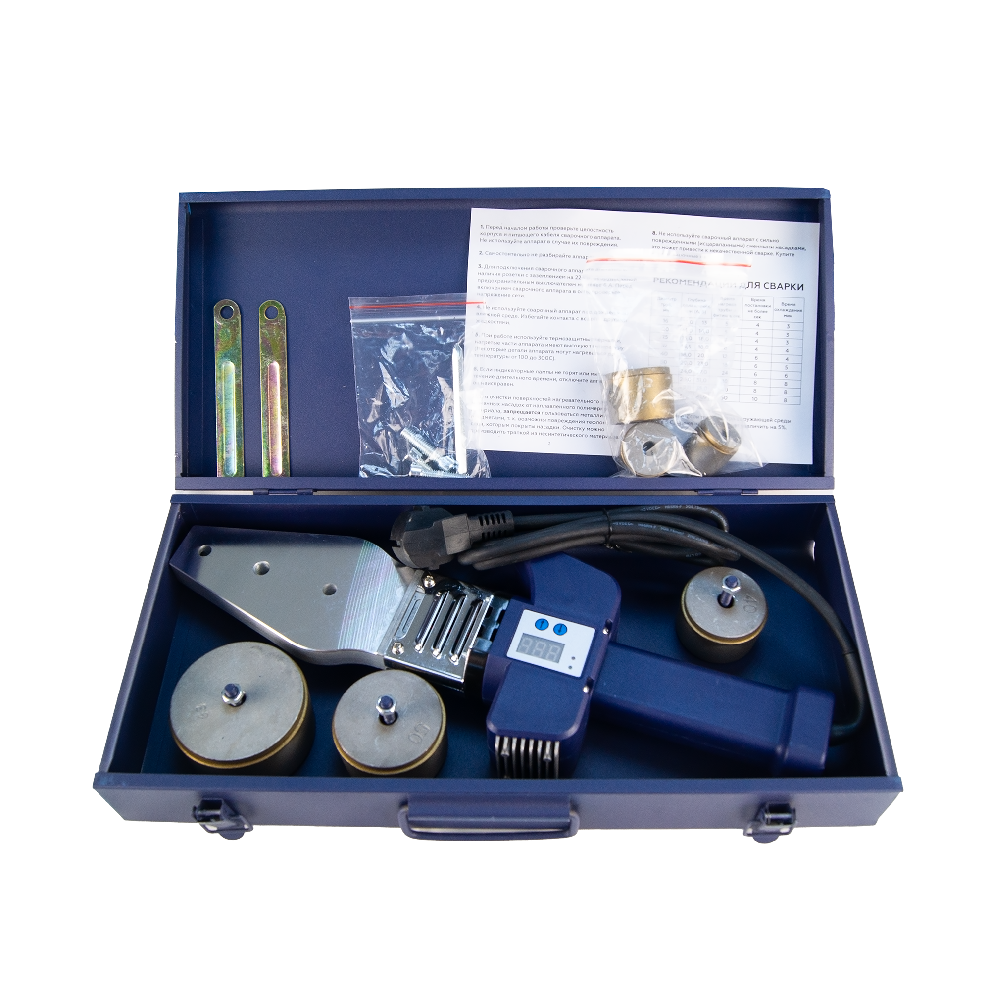 Изображение товара Аппарат для сварки пластиковых труб Uws 214208 1000 Вт