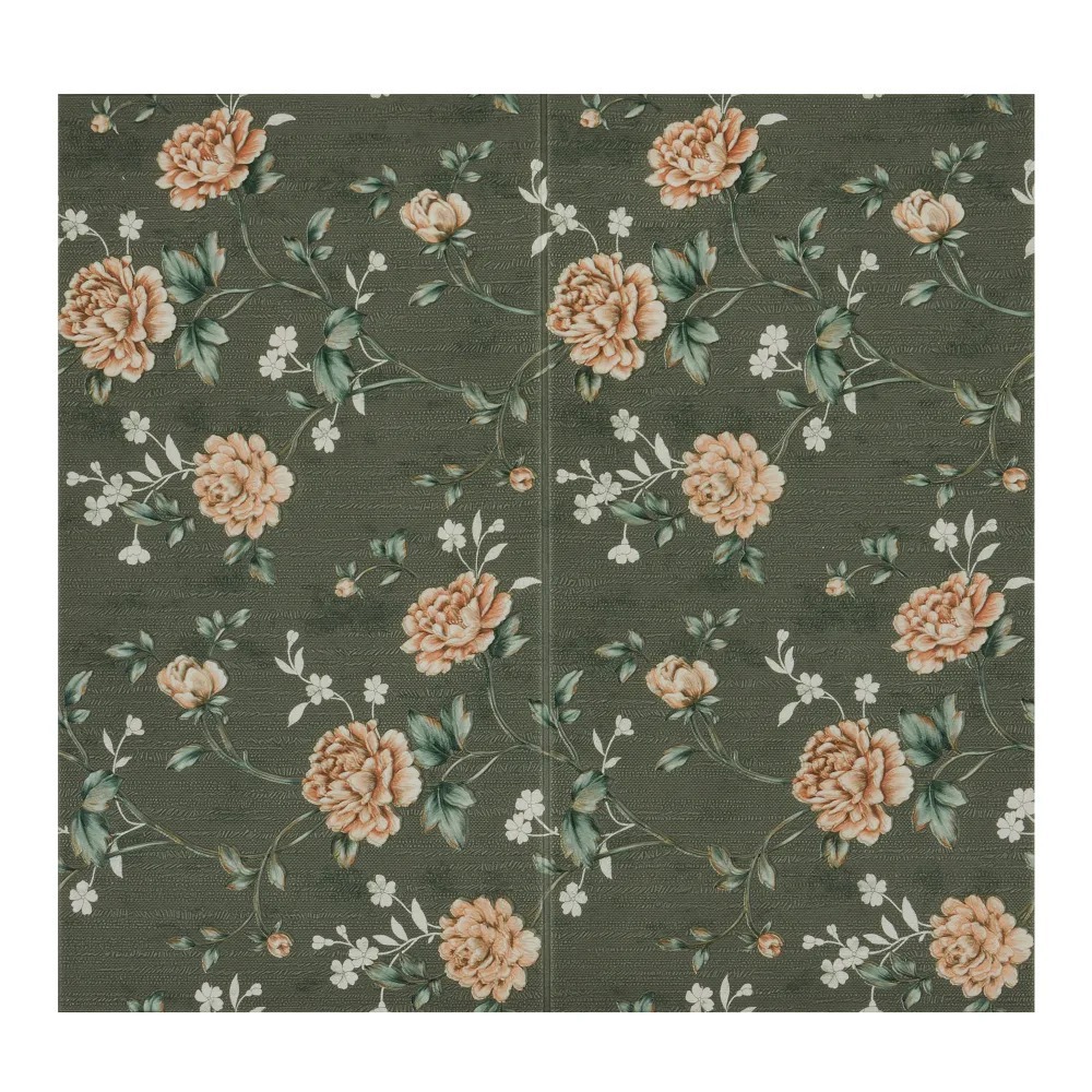 Изображение товара Комплект панелей ПВХ Lako Decor Барокко 770x700мм 0.54м² 5шт зеленый