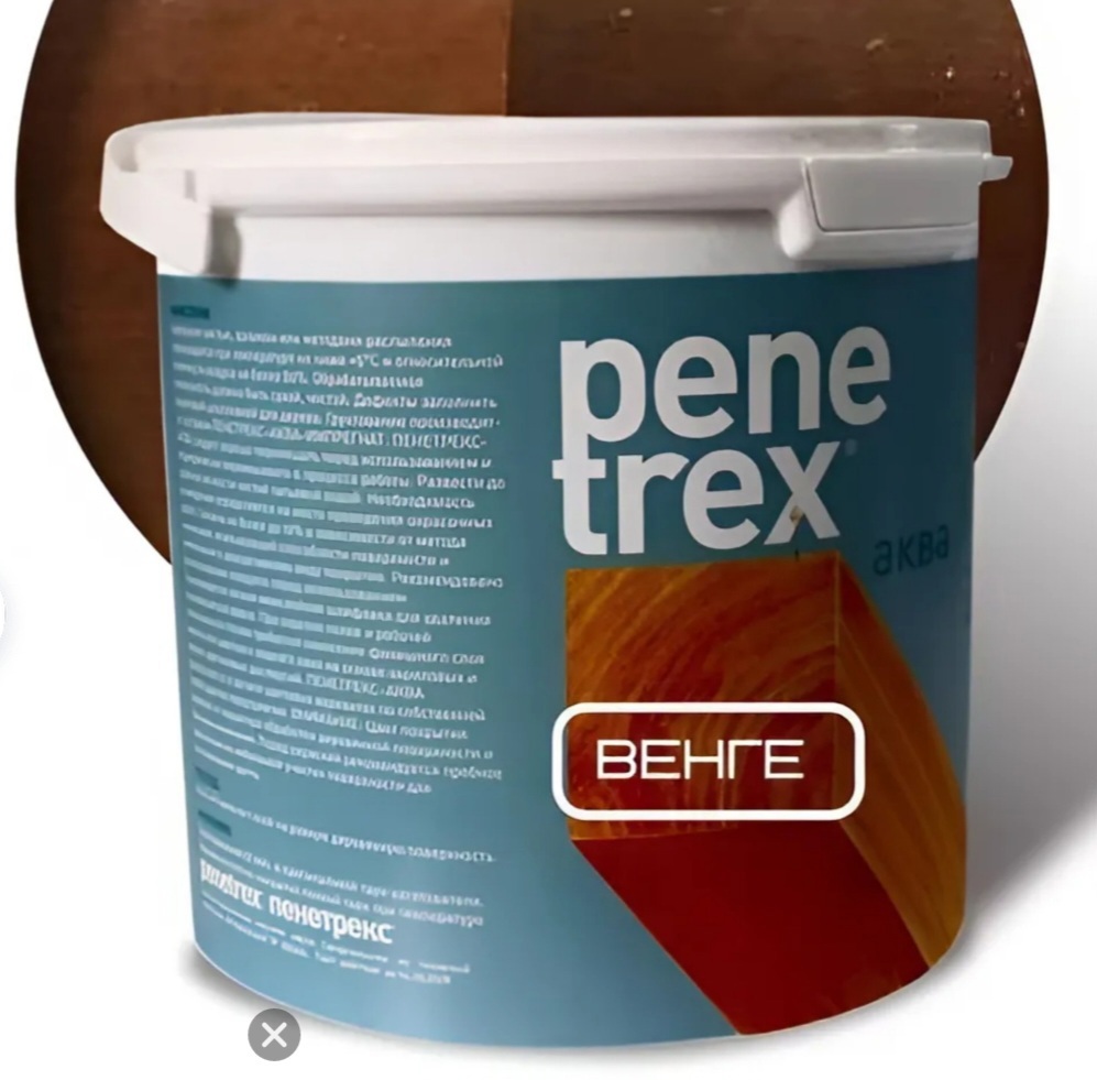 Изображение товара Защитно-декоративный антисептик по дереву Penetrex Аква без запаха быстросохнущая полуглянцевая цвет венге 2.3л Изображение товара Защитно-декоративный антисептик по дереву Penetrex Аква без запаха быстросохнущая полуглянцевая цвет венге 2.3л