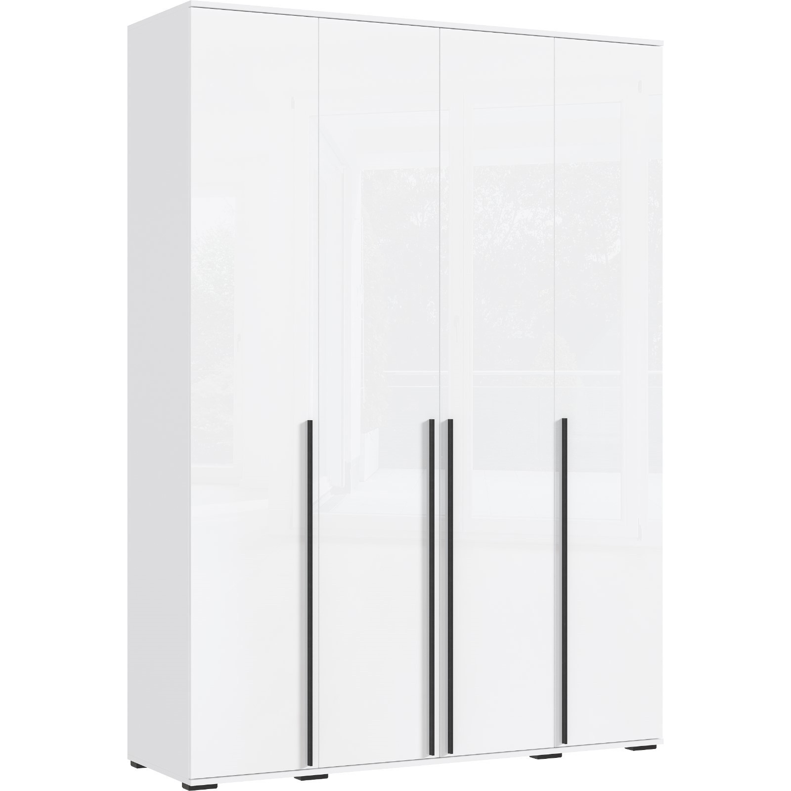 Изображение товара Шкаф распашной белый Сима-ленд 10840841 160x223.6x51 см с полками