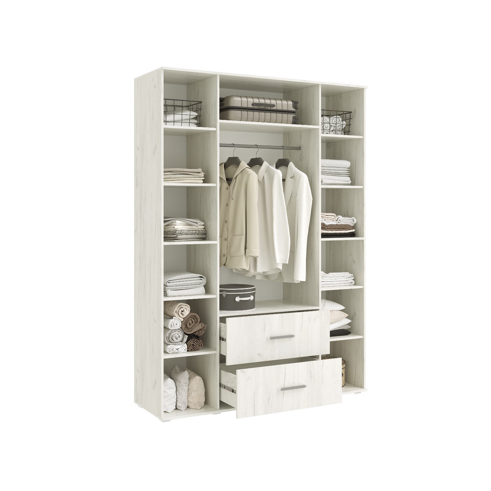 Изображение товара Шкаф Сима-ленд 10390664 160x223.6x51 см цвет серый Изображение товара Шкаф Сима-ленд 10390664 160x223.6x51 см цвет серый