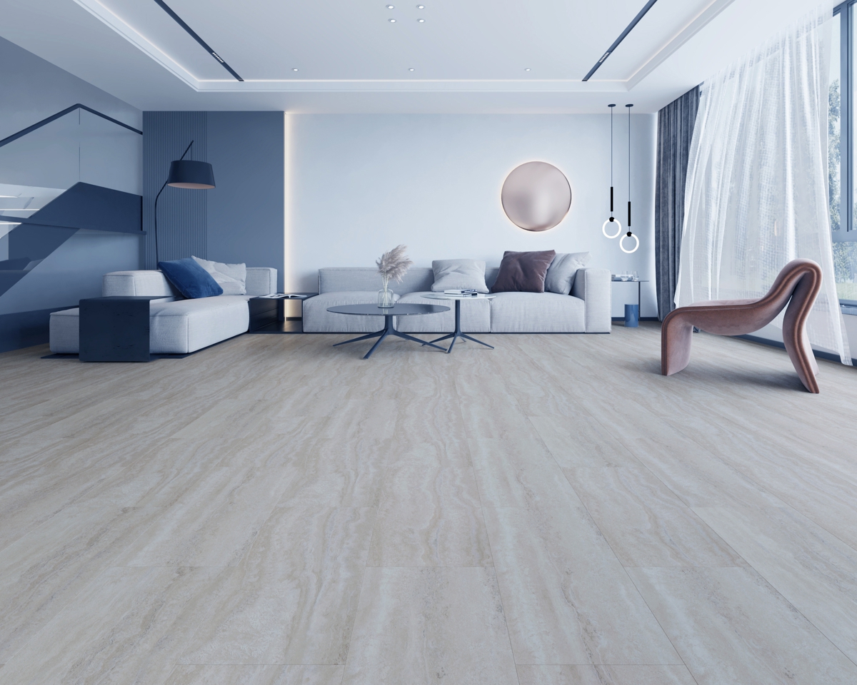 Изображение товара SPC плитка Profield Residence Stone Тьерра грей 34 класс влагостойкая с замковым соединением