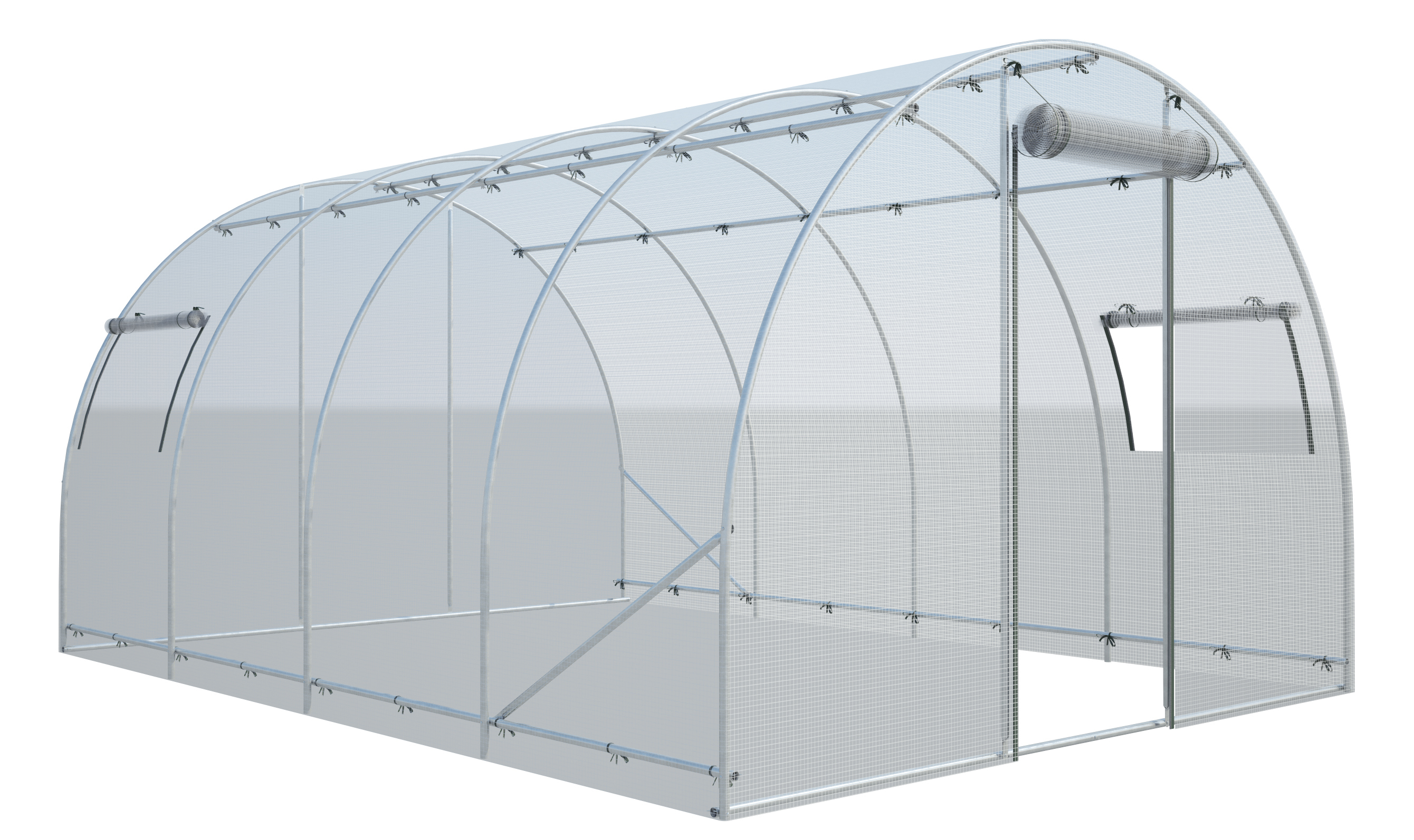 Теплица Благо Урожайная оцинкованная сталь 400 см x 300 см x 205 см ️ ...