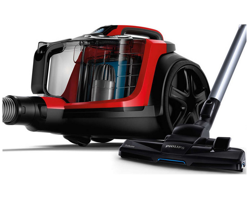 Изображение товара Пылесос с контейнером Philips Fc 9728/01 powerpro expert 2000 Вт 2 л цвет красный черный