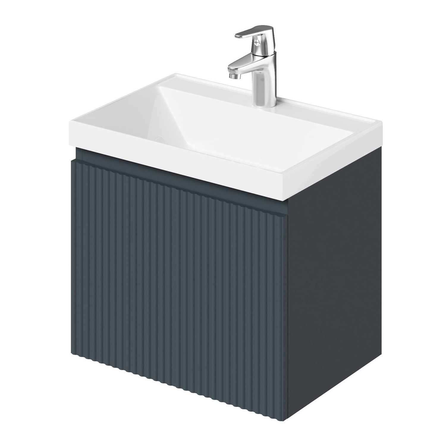 Изображение товара Тумба под раковину Итана Kate 49.4см подвесная зеленая мебель для ванной