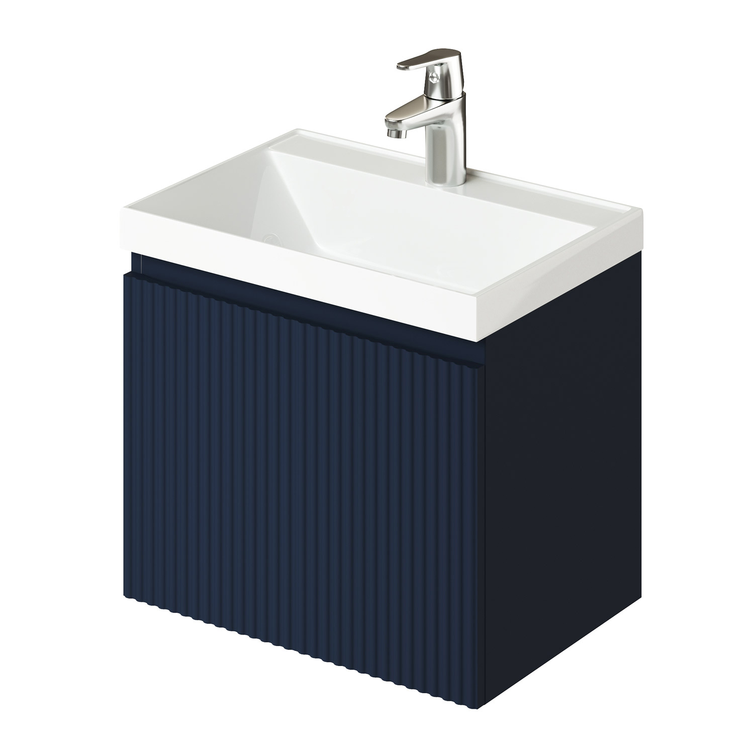 Изображение товара Тумба под раковину Итана Kate 49.40 см подвесная цвет синий