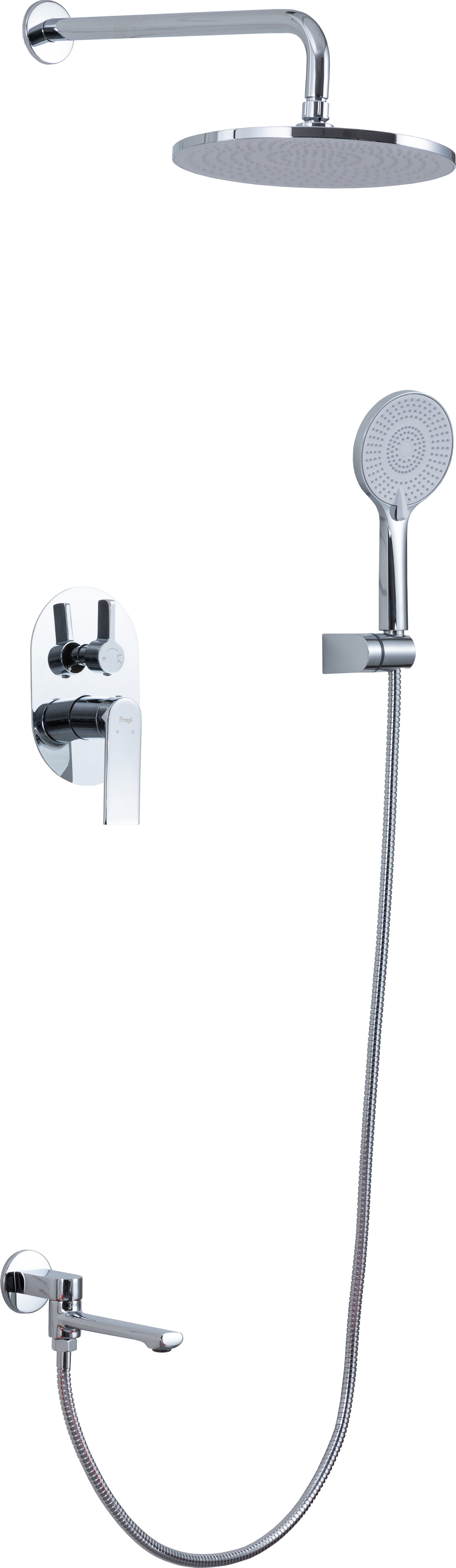 Изображение товара Душевая система Frap Arne F71204 скрытого монтажа хром