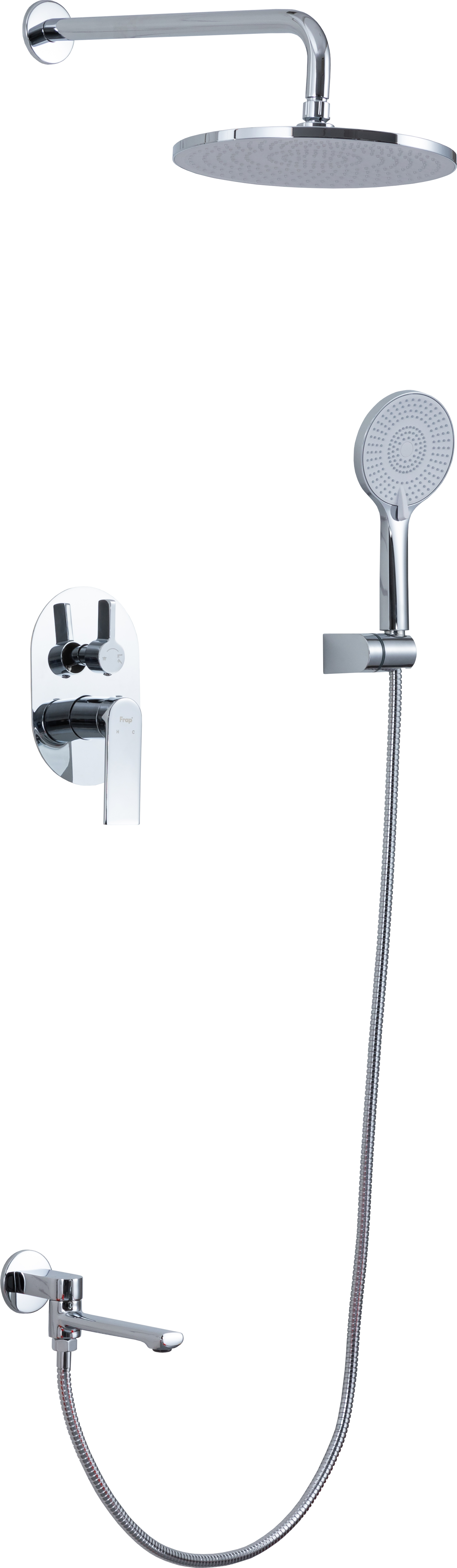 Душевая система Frap Arne F71204 скрытого монтажа цвет хром
