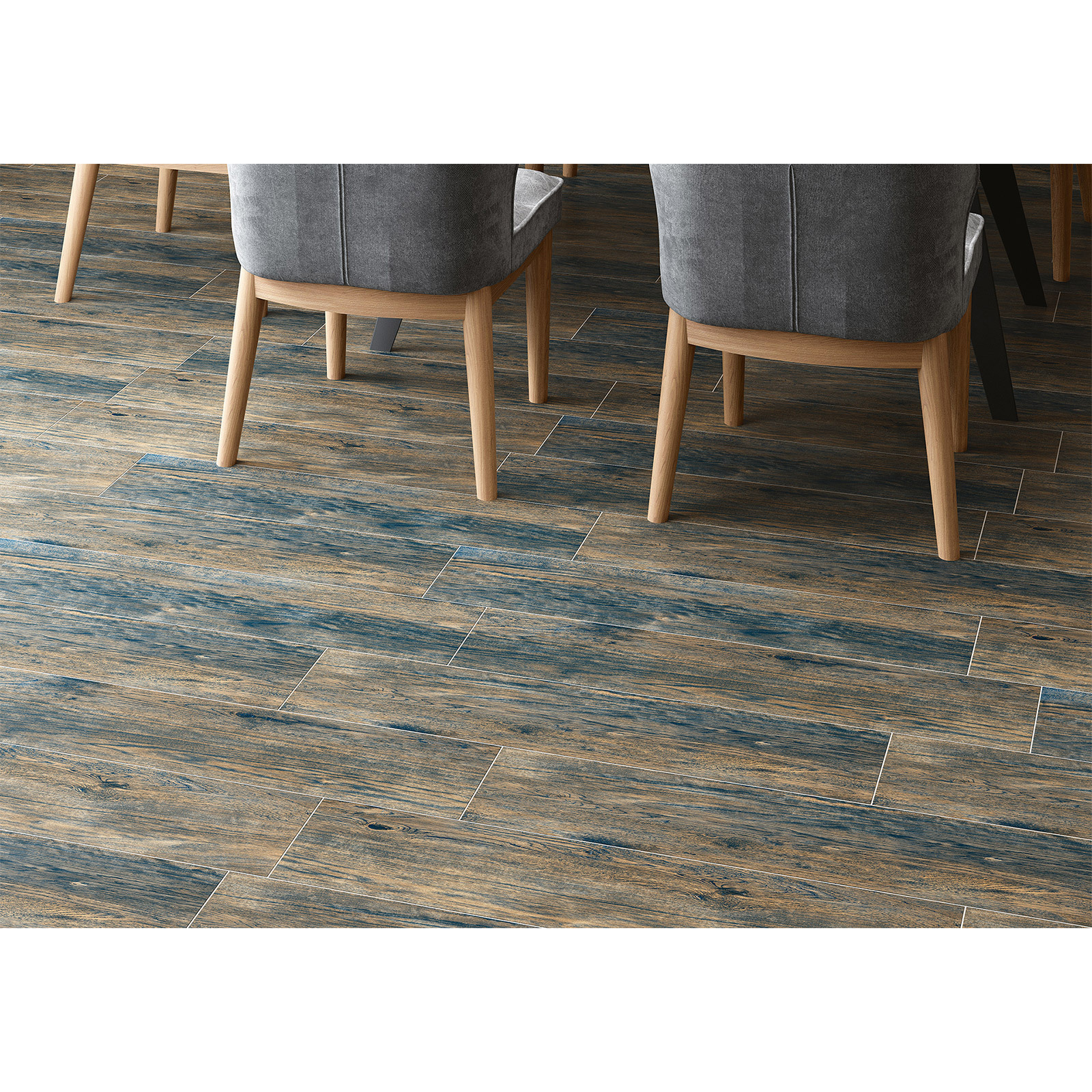 Изображение товара Керамогранит Alma ceramica Grinda GFA92GRN70R 20x90см 1.62 м² цвет серо-коричневый