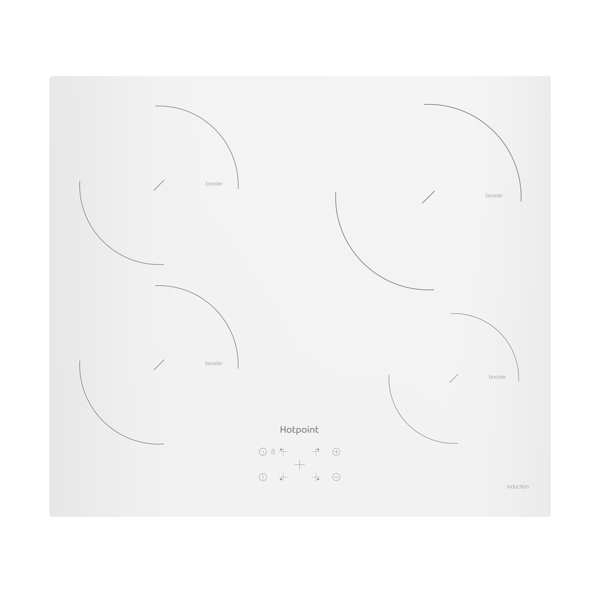 Индукционная варочная панель Hotpoint HQ1460SNE 58 см 4 конфорки цвет белый - 1