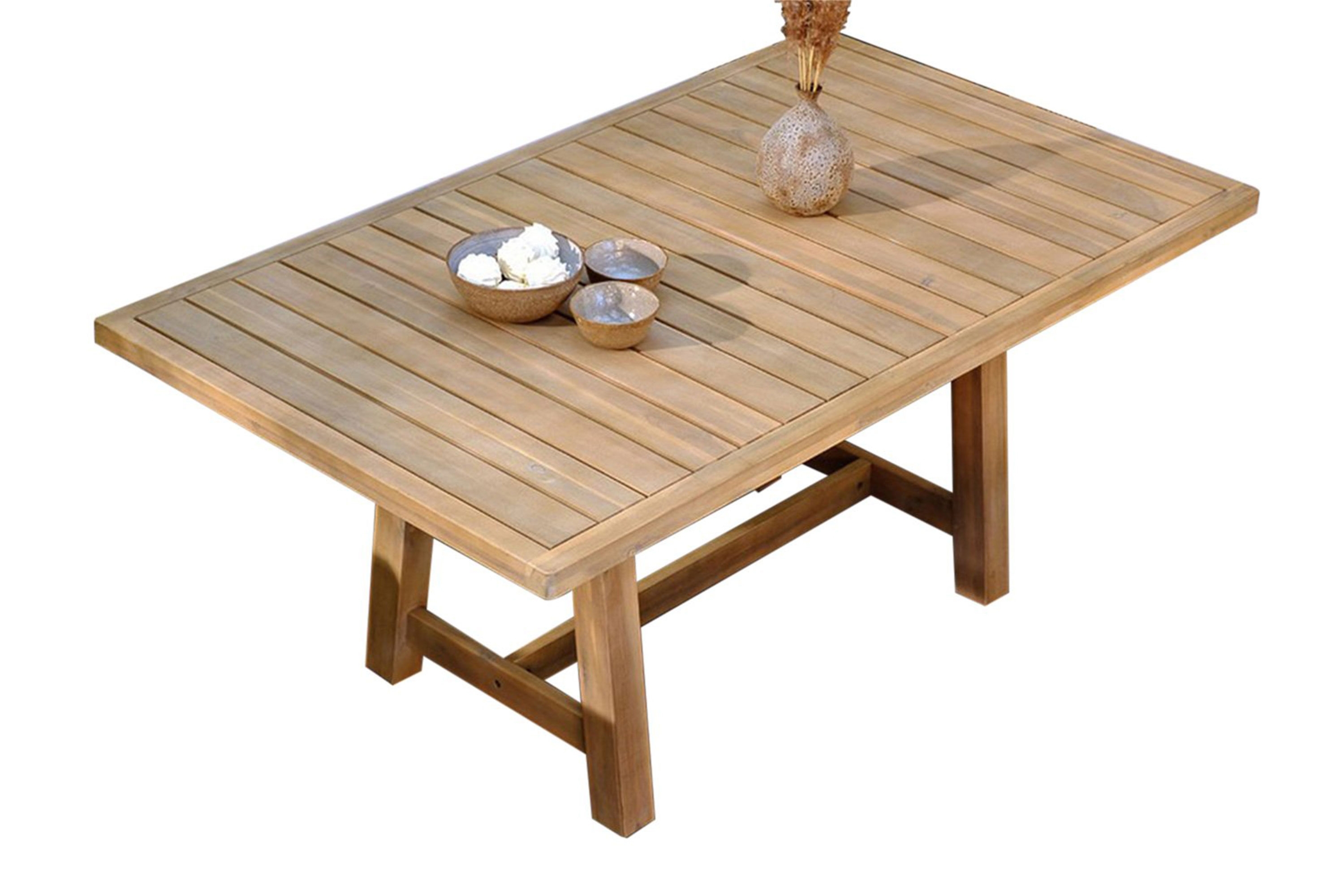 Изображение товара Обеденный садовый стол Joygarden RIMINI 150x90 см из акации с экомассолом