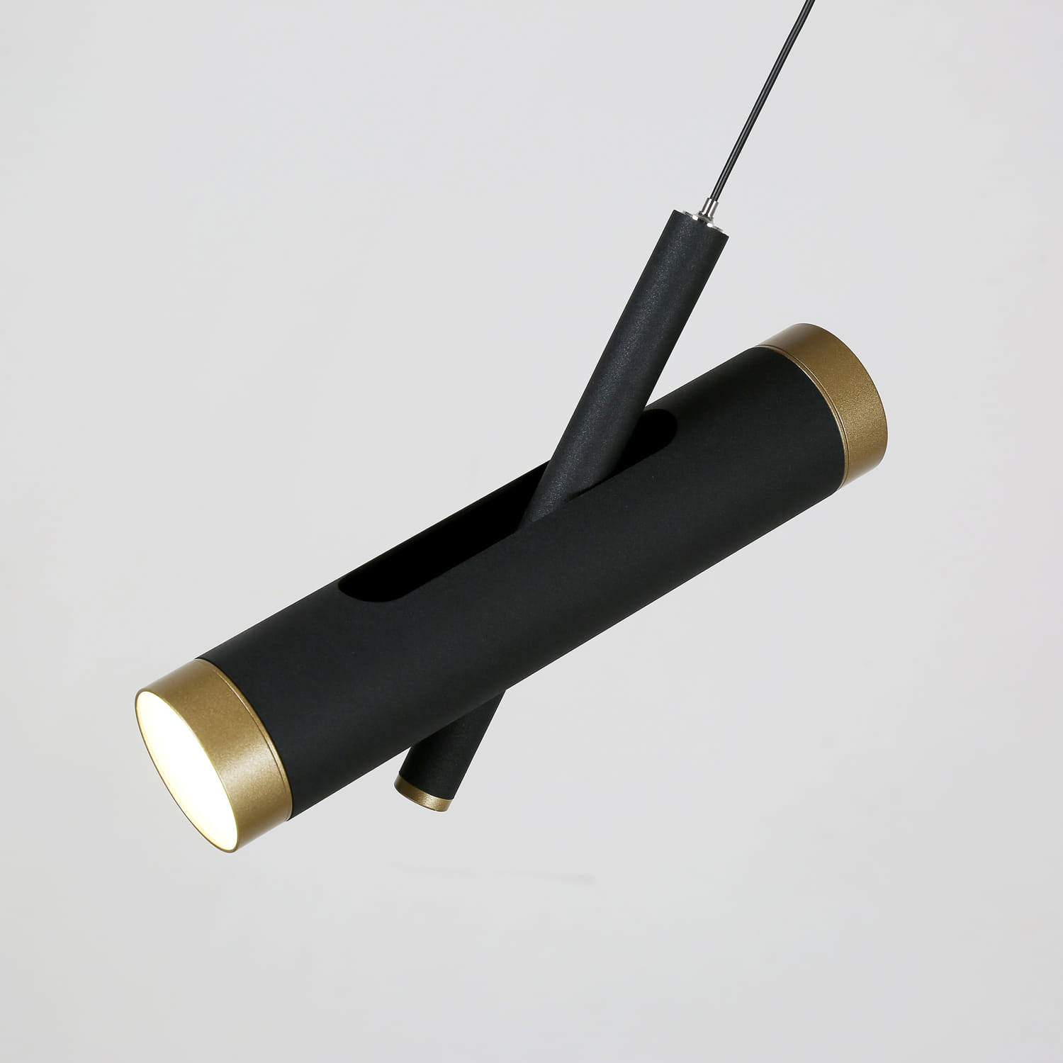 Изображение товара Подвесной светильник Favourite Duplex 2324-2P, 2 м², черный с золотым акцентом