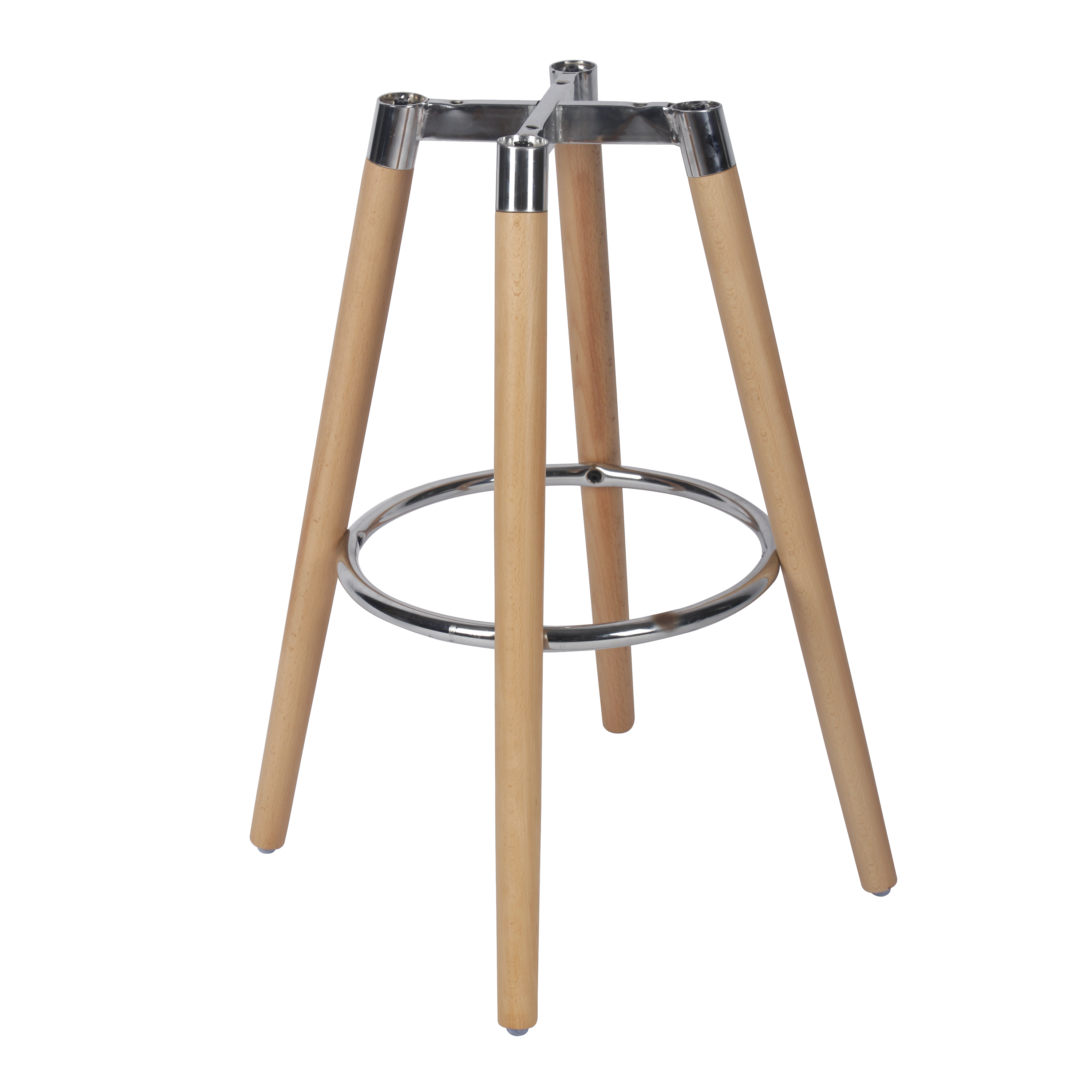 Основание барного стула Руан Delinia 38.2x68x38.2 см сталь/дерево цвет хром