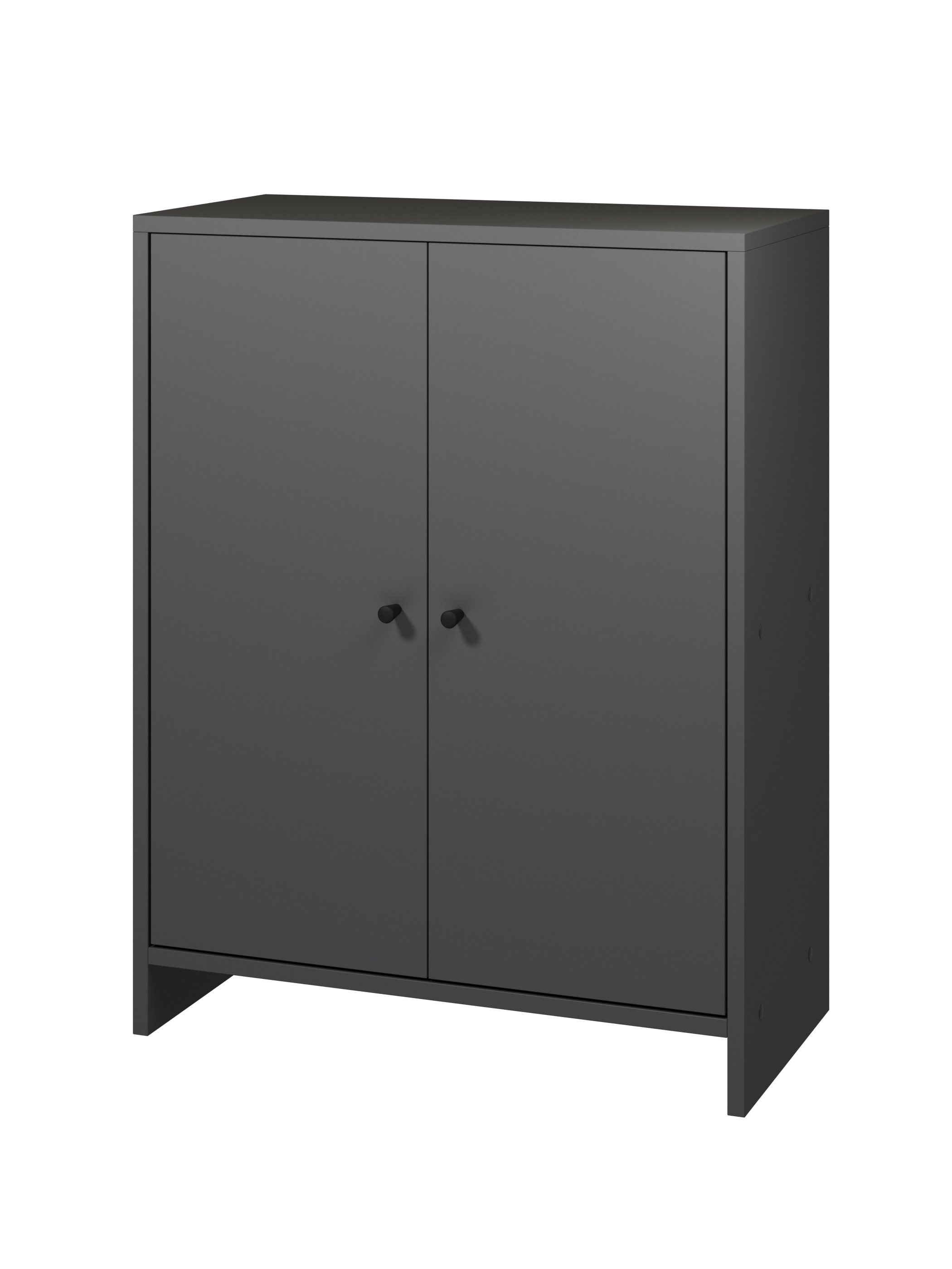 Изображение товара Комод Атмосфера Квадро 60x30x78 см из ЛДСП антрацит современный стиль