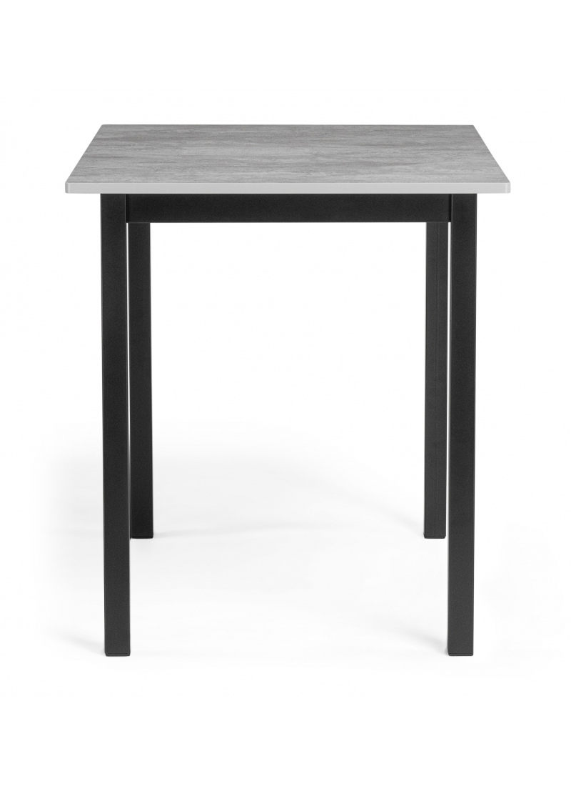 Изображение товара Кухонный стол прямоугольный Woodville 110x110 см лдсп цвет бетон / черный