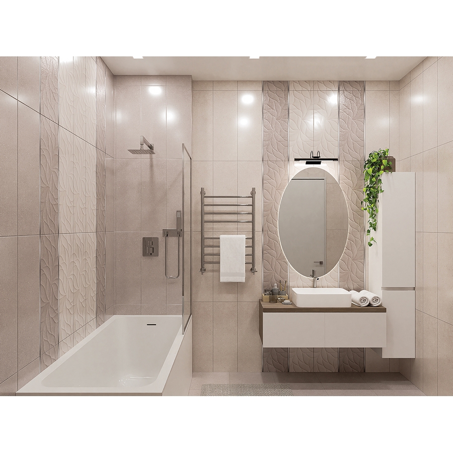 Изображение товара Керамическая плитка Eletto ceramica Odense 24.2x70 506181102 24.2x70см цвет бежевый;темно-бежевый