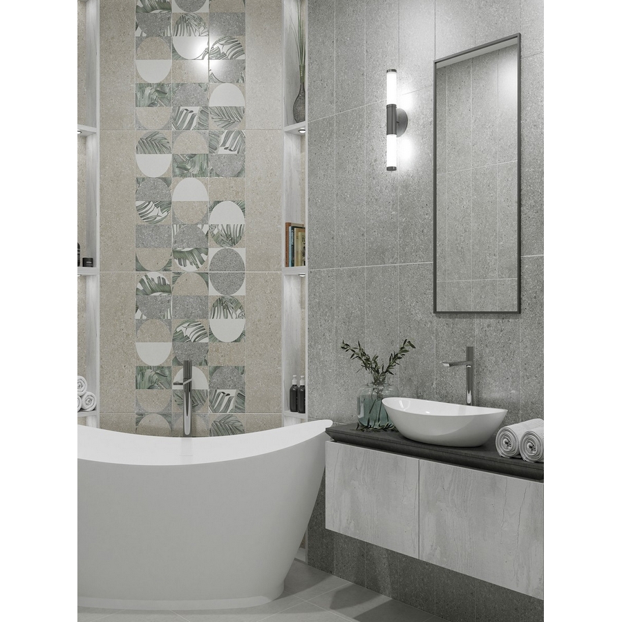 Изображение товара Керамическая плитка Eletto Ceramica Lunario 24.2x70 светло-серая для стен