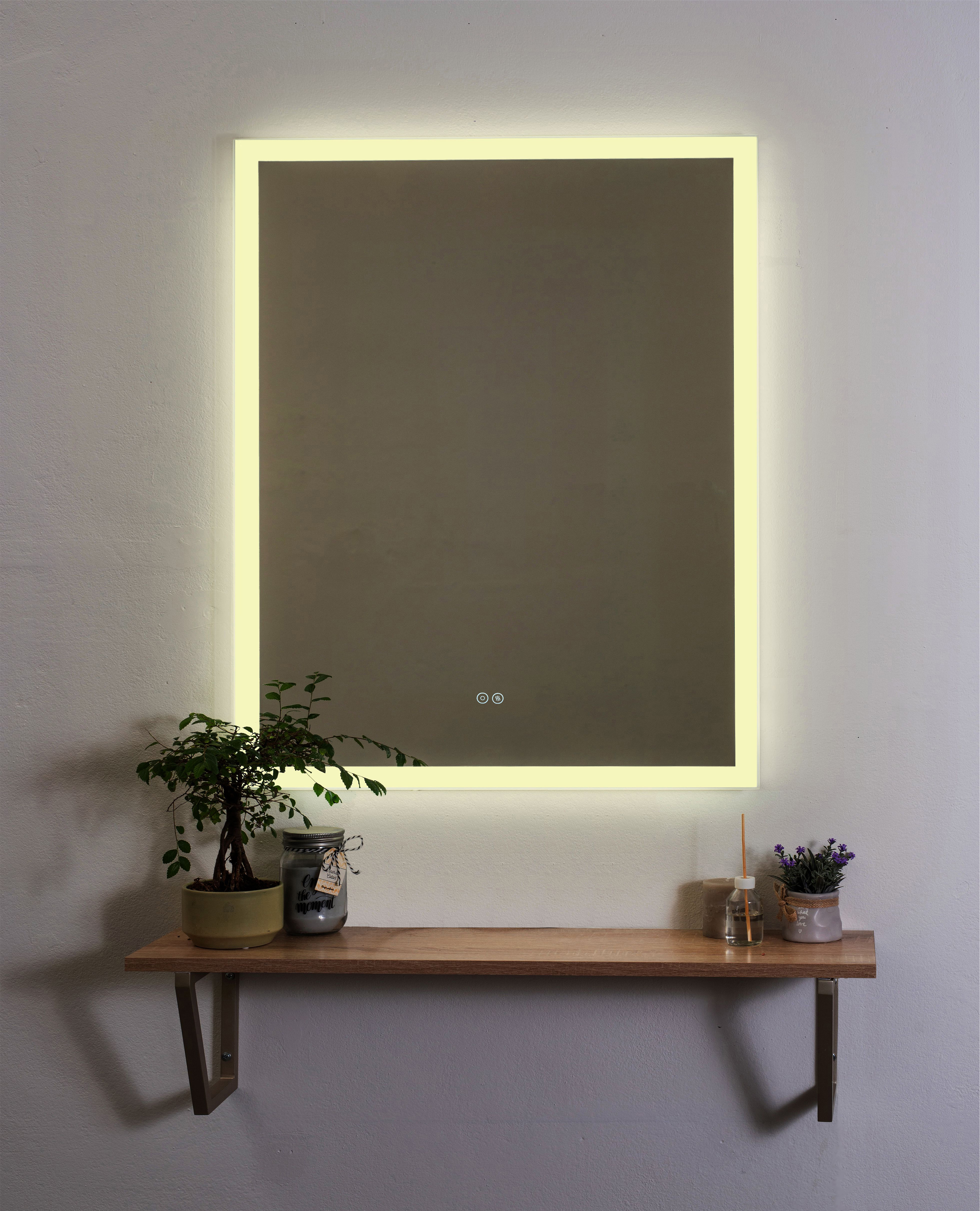 Изображение товара Зеркало для ванной Alfa mirrors Niko-56 с подсветкой 50x60 см