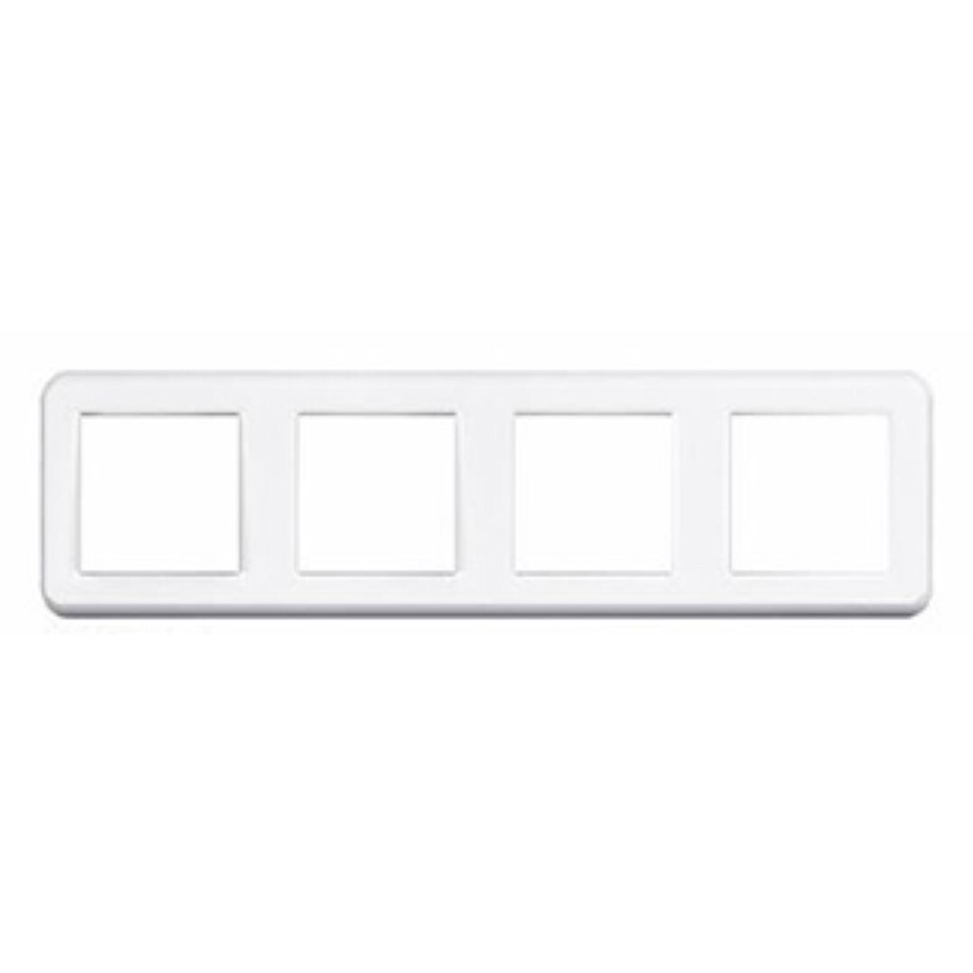 Изображение товара Рамка для розеток и выключателей Arlight FRM-Versa-PL-4-WH 4 поста пластик цвет белый