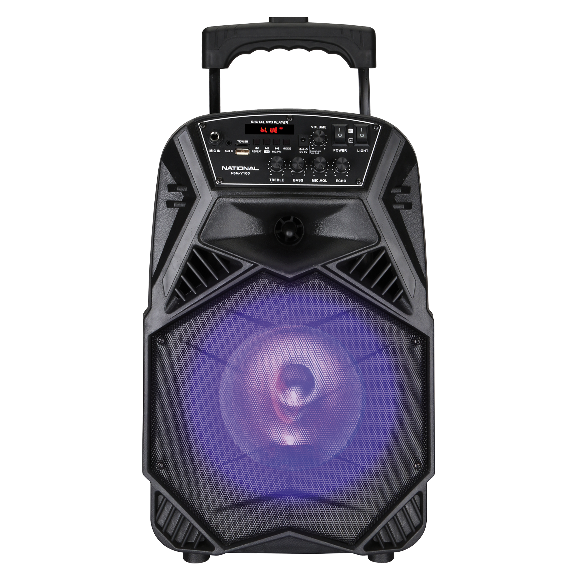 Изображение товара Портативная акустическая система National NSM-V100 с Bluetooth и FM радио мощностью 350 Вт