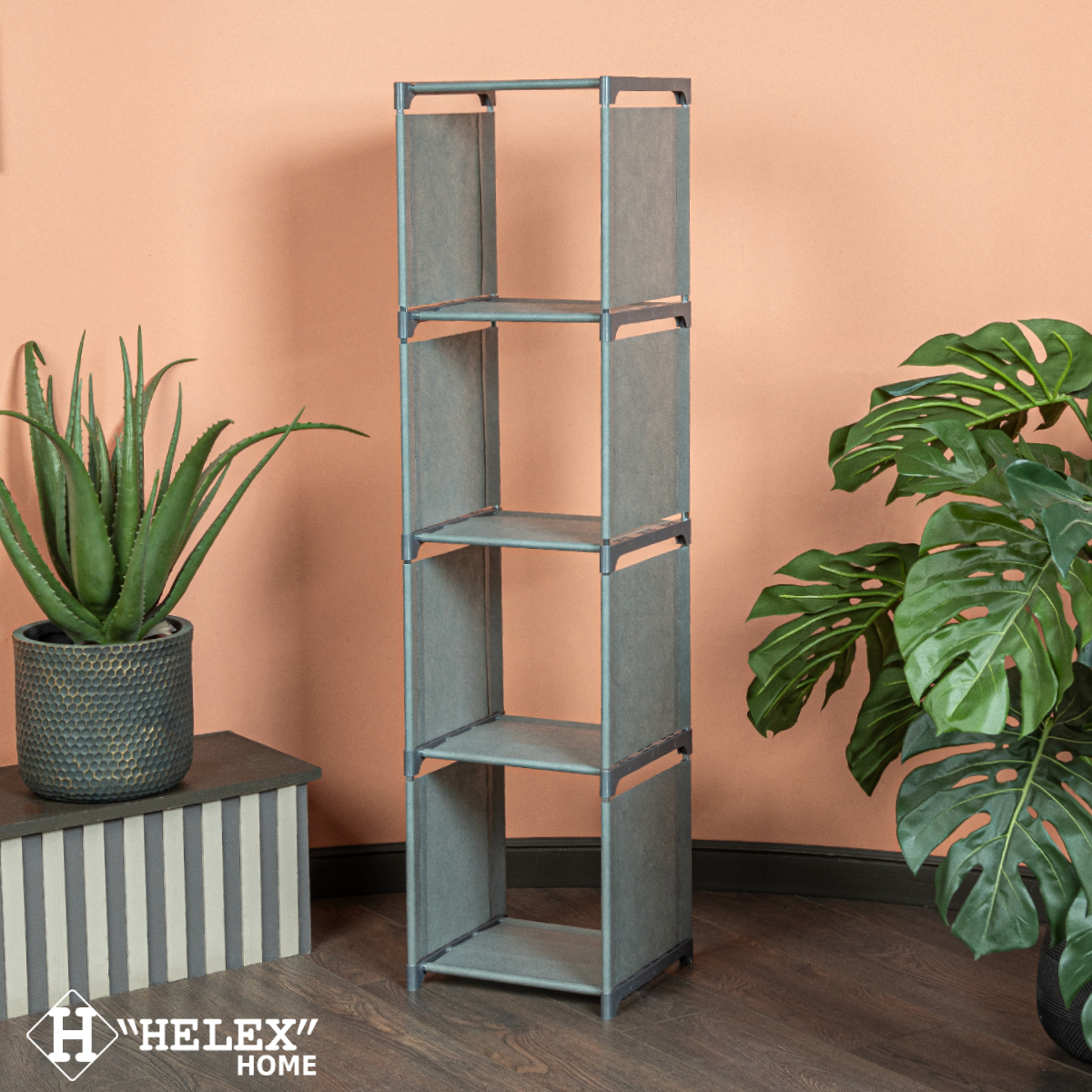 Изображение товара Стеллаж с полками HELEX HOME 32x125x28 см для дома и офиса