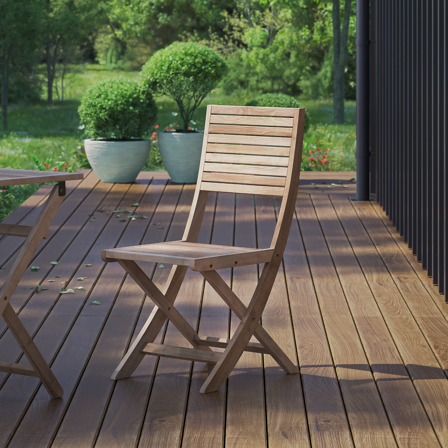 Изображение товара Стул складной Beginia Betta акация садовый устойчивый к внешним воздействиям