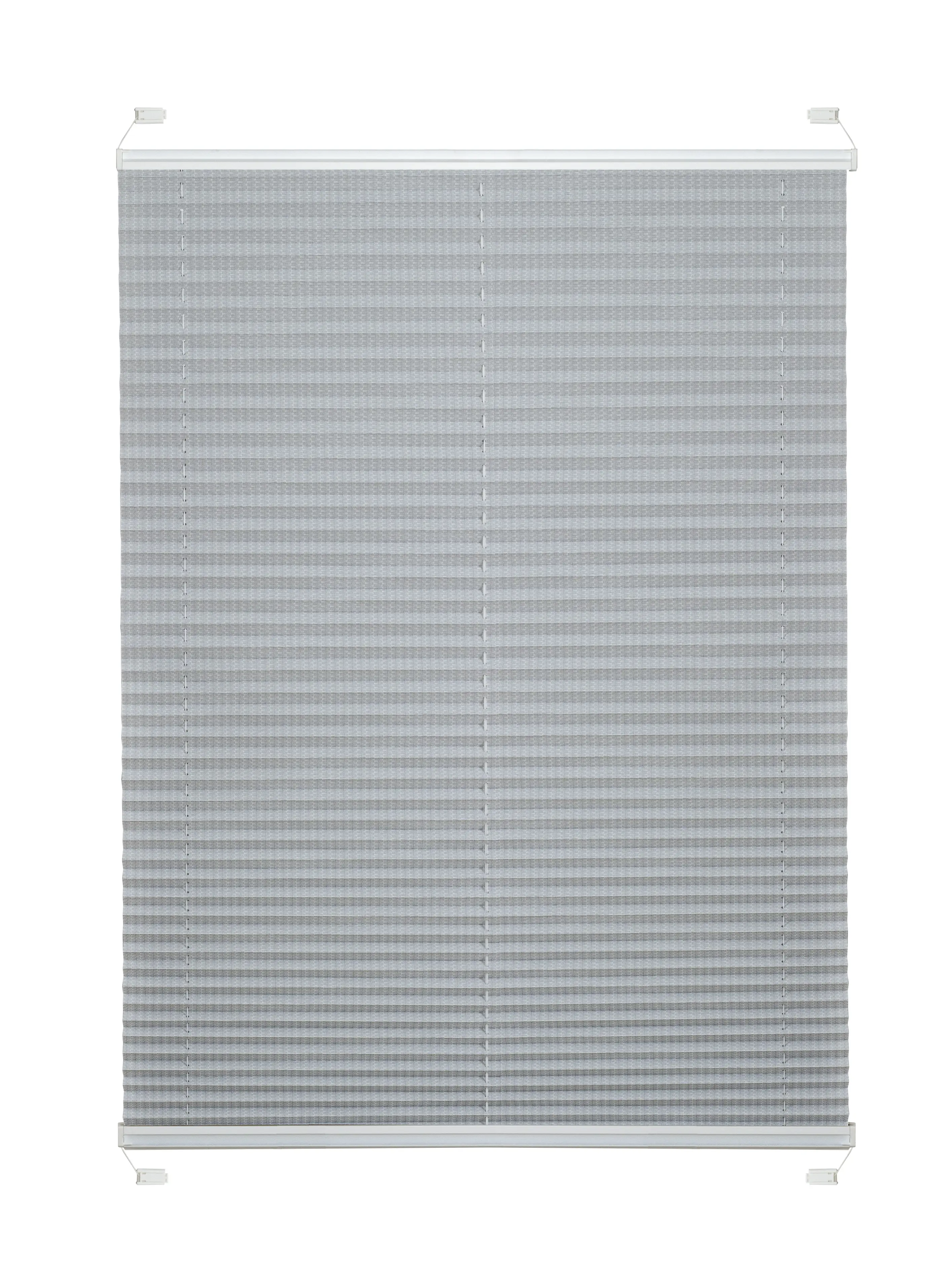 Штора плиссе 52x170 см жаккард серая