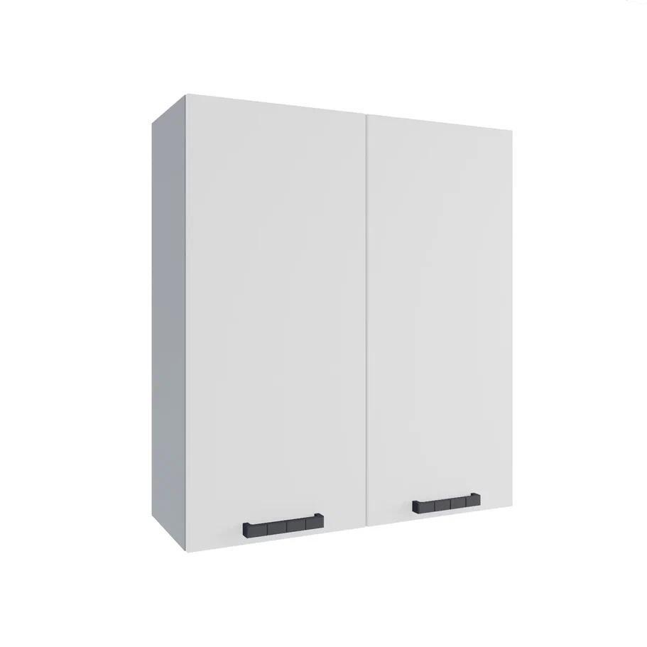 Изображение товара Кухонный навесной шкаф Nova 80x70x30 см светло-серый и белый без ручек