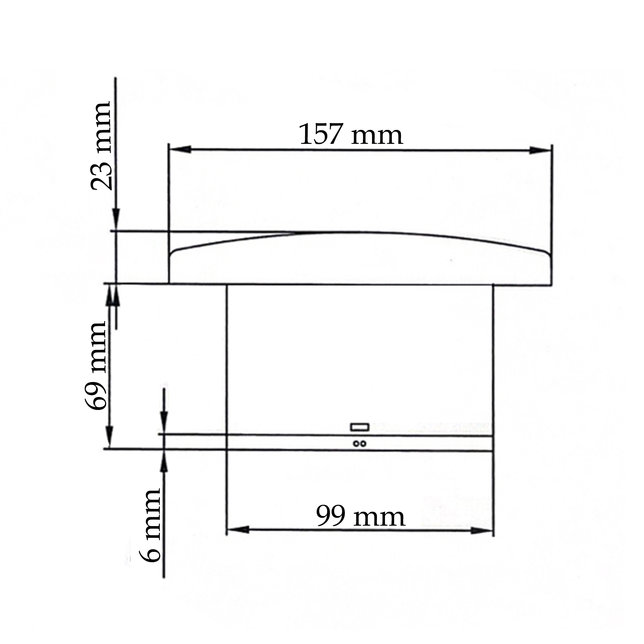 Изображение товара Вентилятор вытяжной Diadonna D04-W10 D100 мм 34 дБ 95 м³/ч обратный клапан квадратный цвет белый