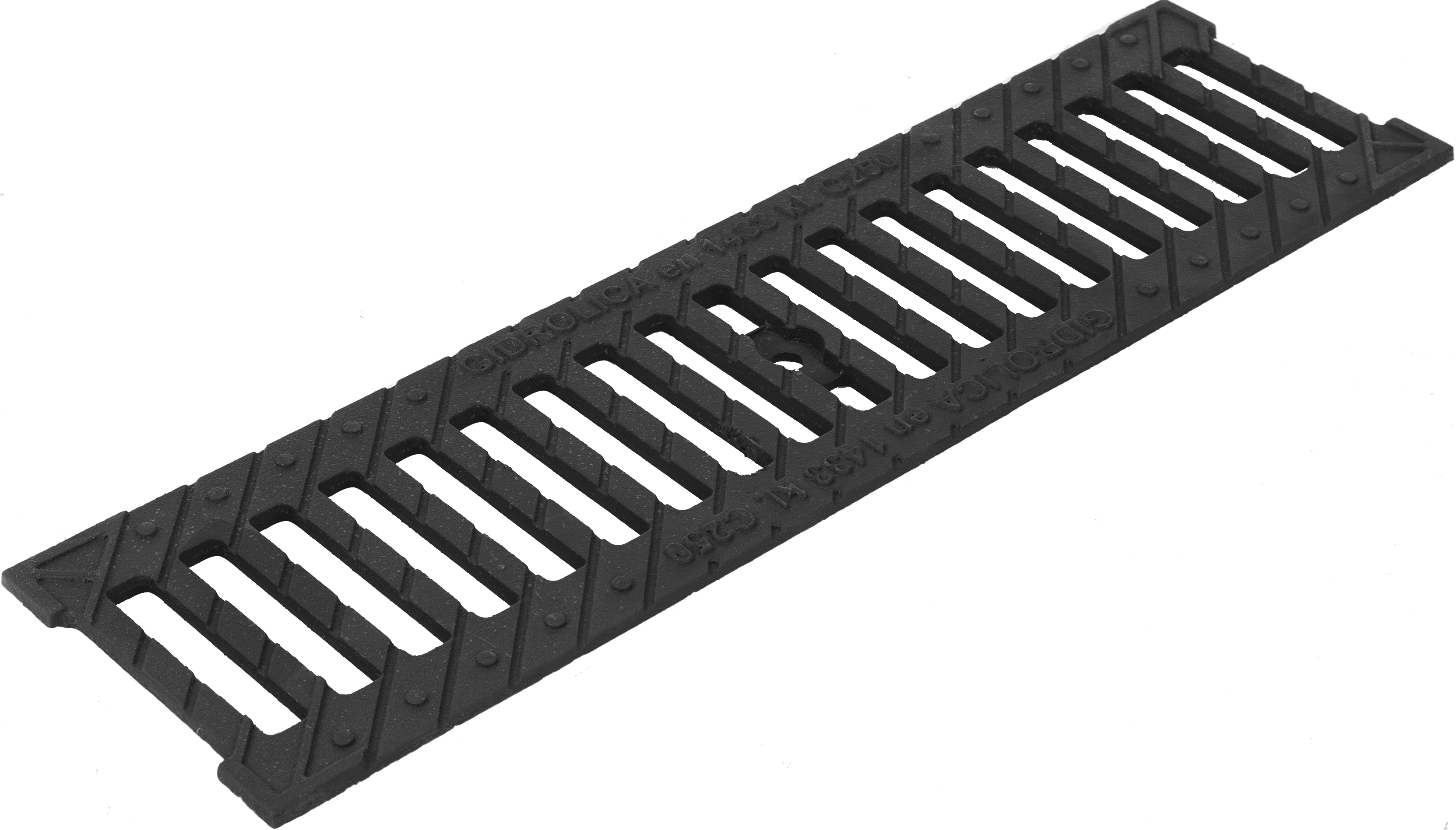 Изображение товара Решётка к каналам DN100 чугунная 500x136x13 мм Изображение товара Решётка к каналам DN100 чугунная 500x136x13 мм