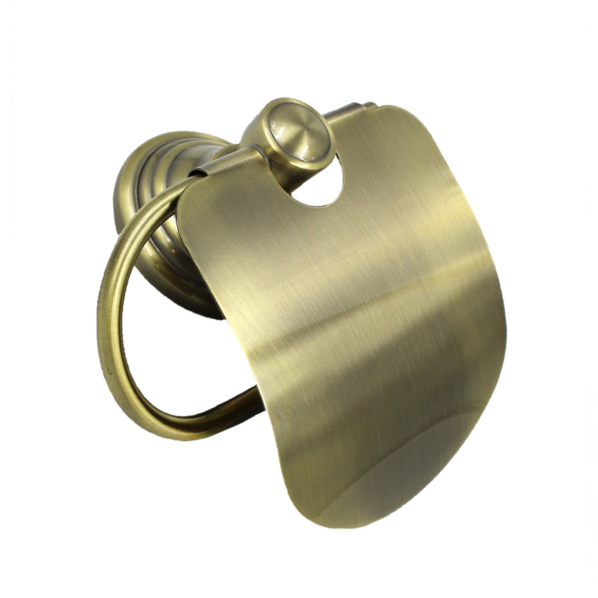 Изображение товара Держатель для туалетной бумаги Bath Plus Bronx Gold с крышкой цвет золото