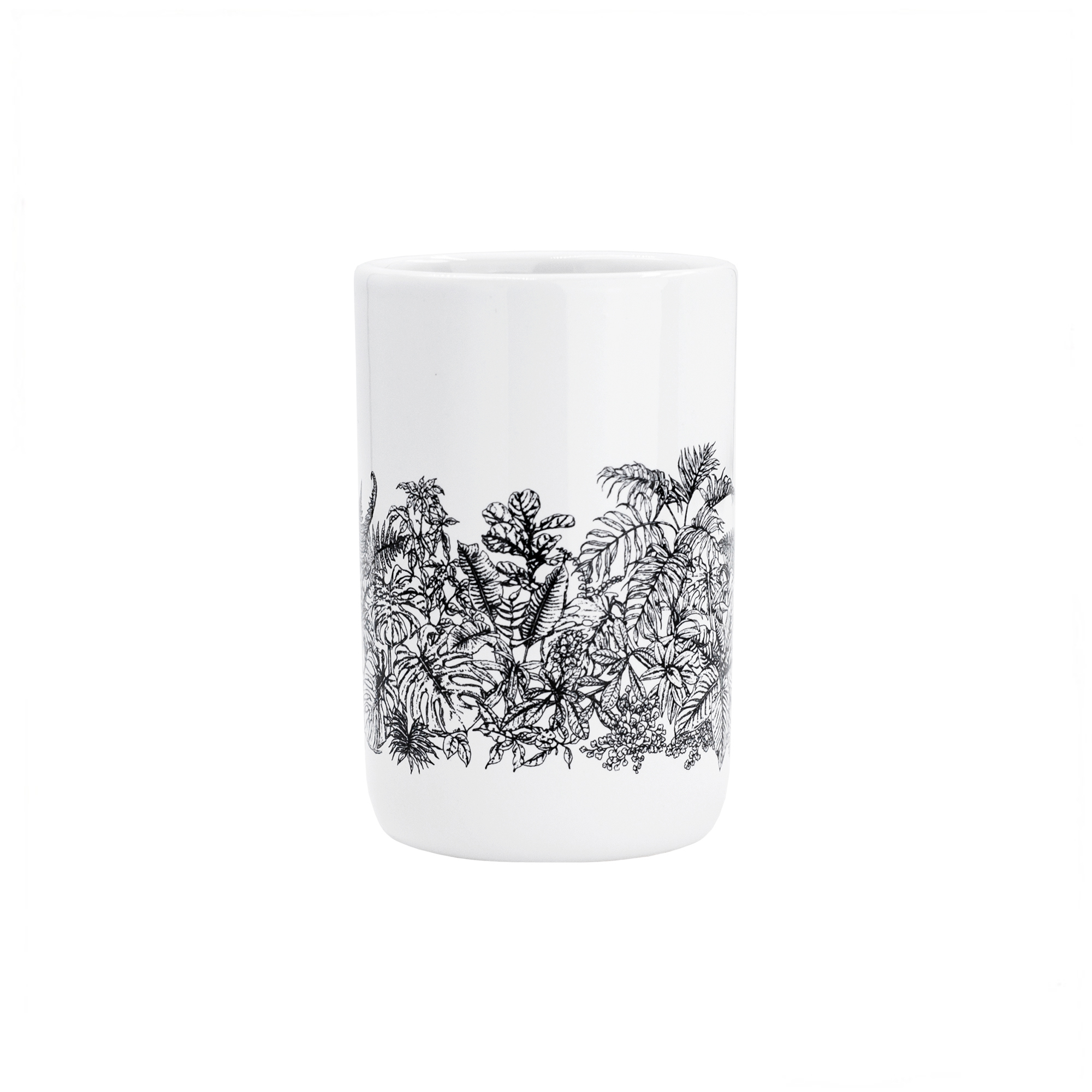 Изображение товара Стакан для зубных щеток Bath Plus Tropico W-CE2627AA-TB белый с черным