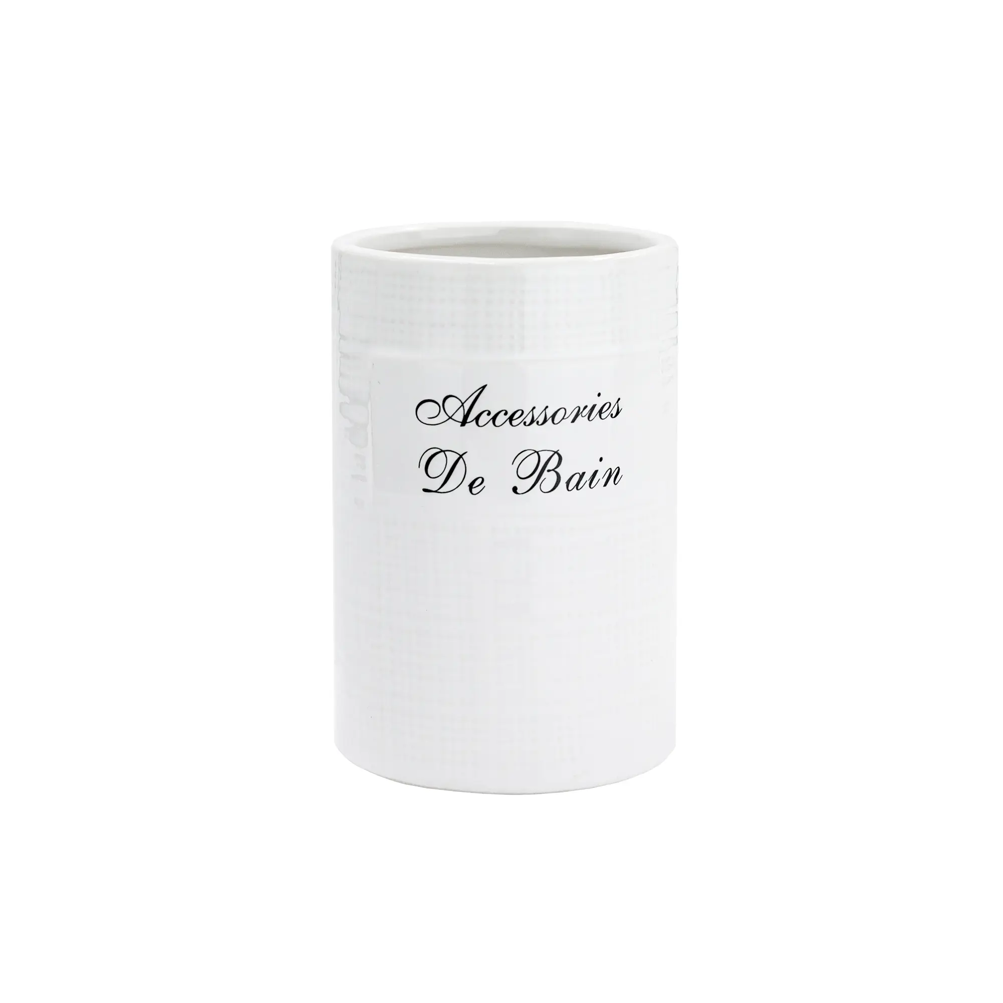 Стакан для зубных щёток Bath Plus Bain Blanc W-CE0986B-TB керамика цвет белый