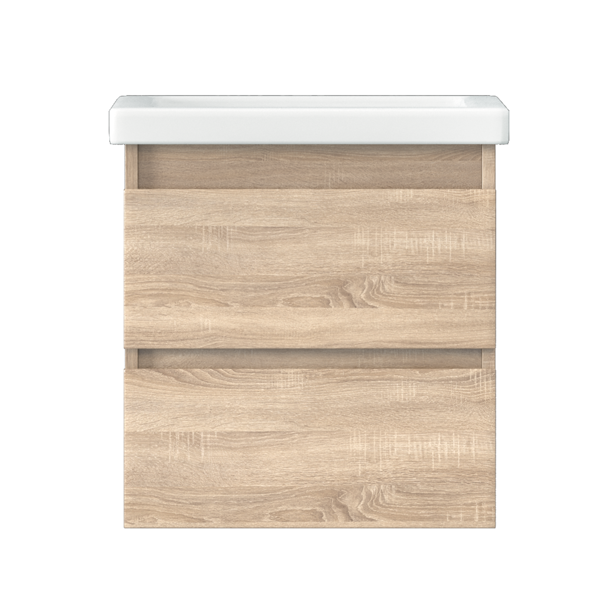 Изображение товара Тумба под раковину в ванную комнату Vigo Matteo подвесная 50 см цвет сонома