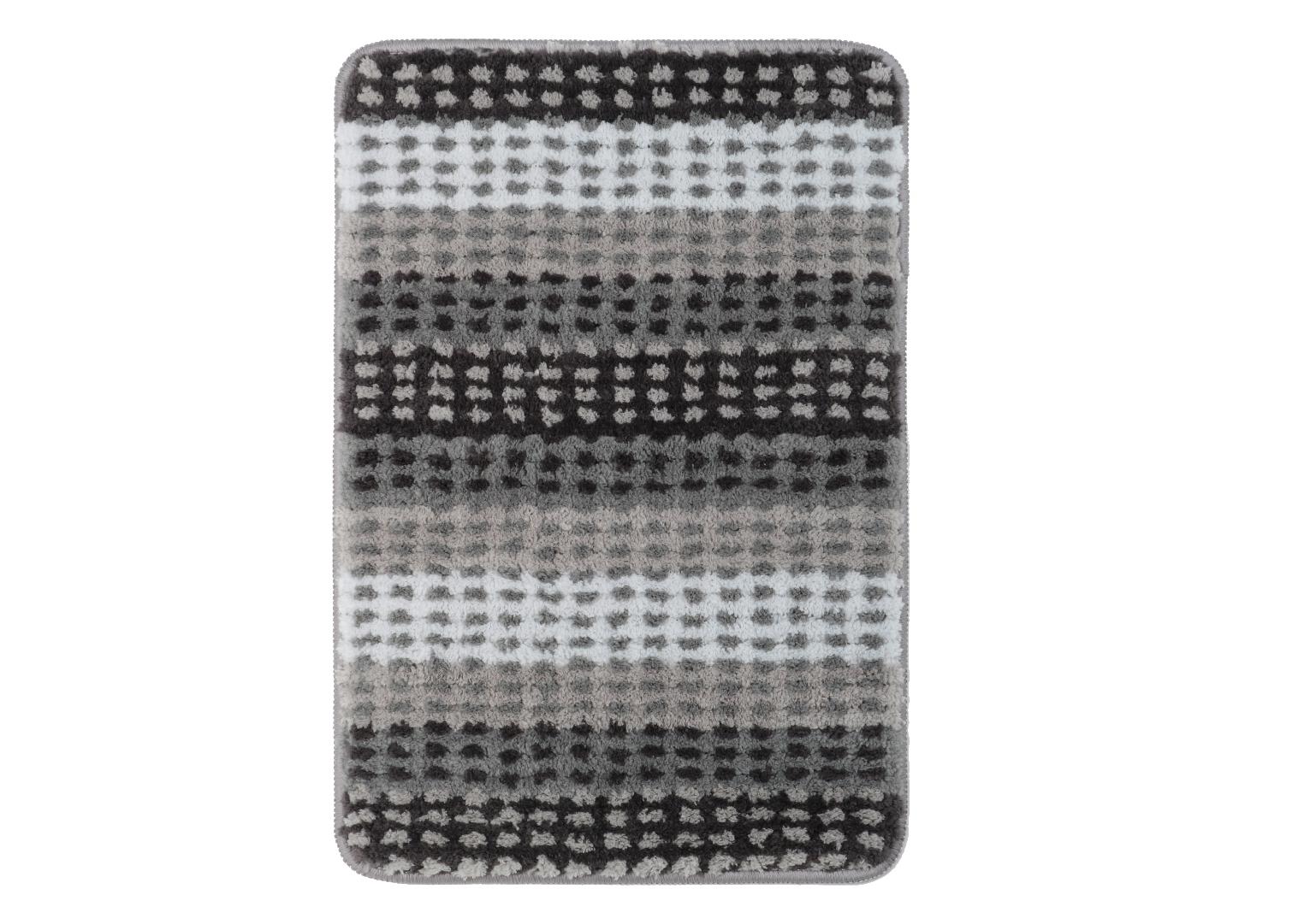 Изображение товара Коврик для ванной Grampus Point 40x60 см серый противоскользящий и быстрый сушкой
