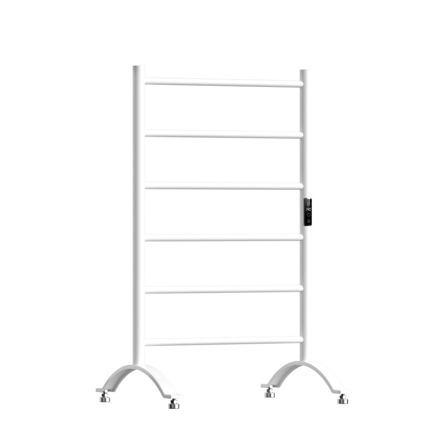 Изображение товара Полотенцесушитель электрический Bauedge Stil Floor White AF0017 500x900 мм 180 Вт лесенка цвет белый матовый