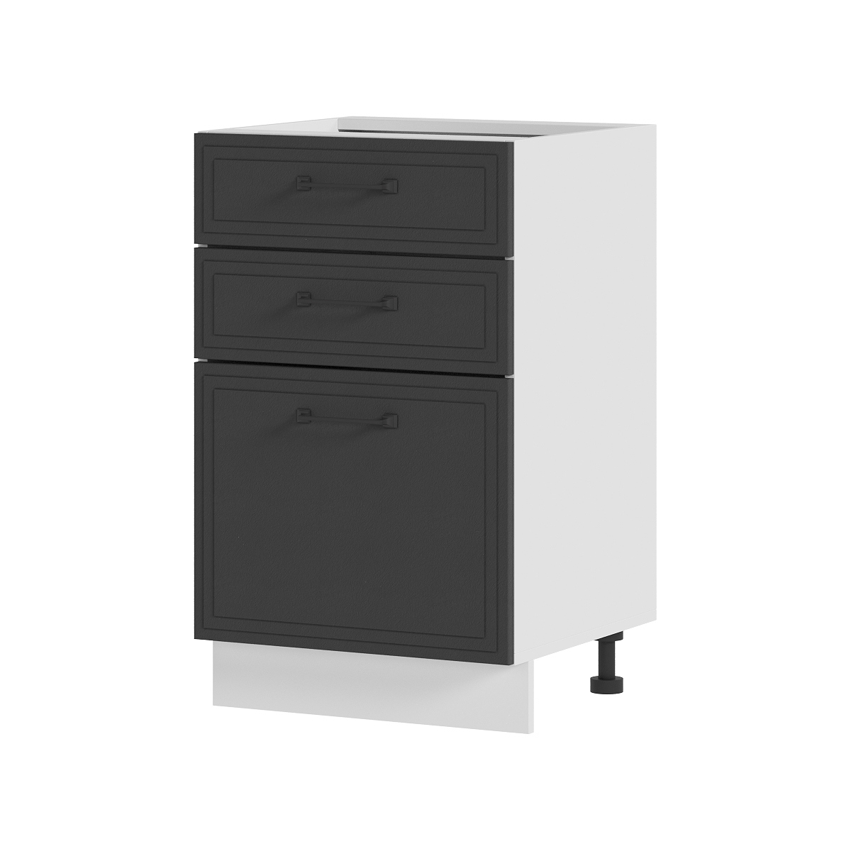 Изображение товара Напольный шкаф Индира 50x81.6x47.8 см белый с фасадами лофт гранит