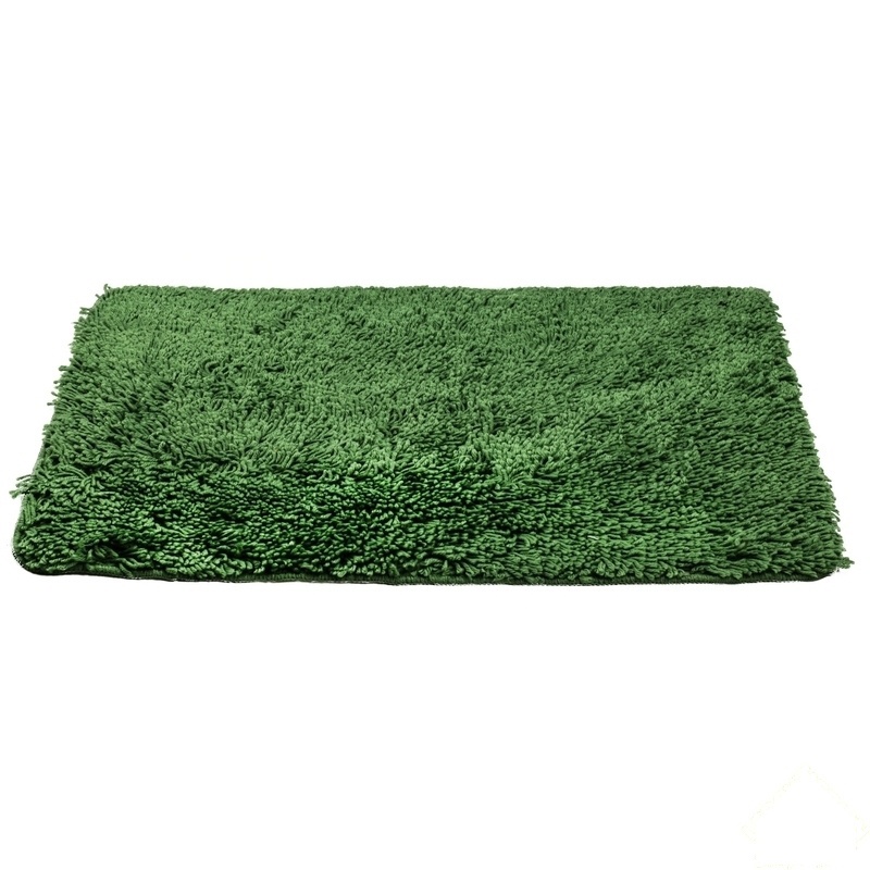 Изображение товара Коврик для ванной комнаты Shaggy зеленый, 60х90 см