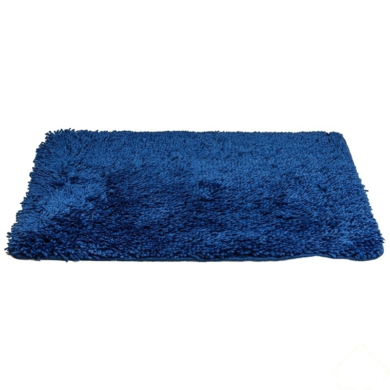 Изображение товара Коврик для ванной комнаты Shaggy синий, 60х90 см