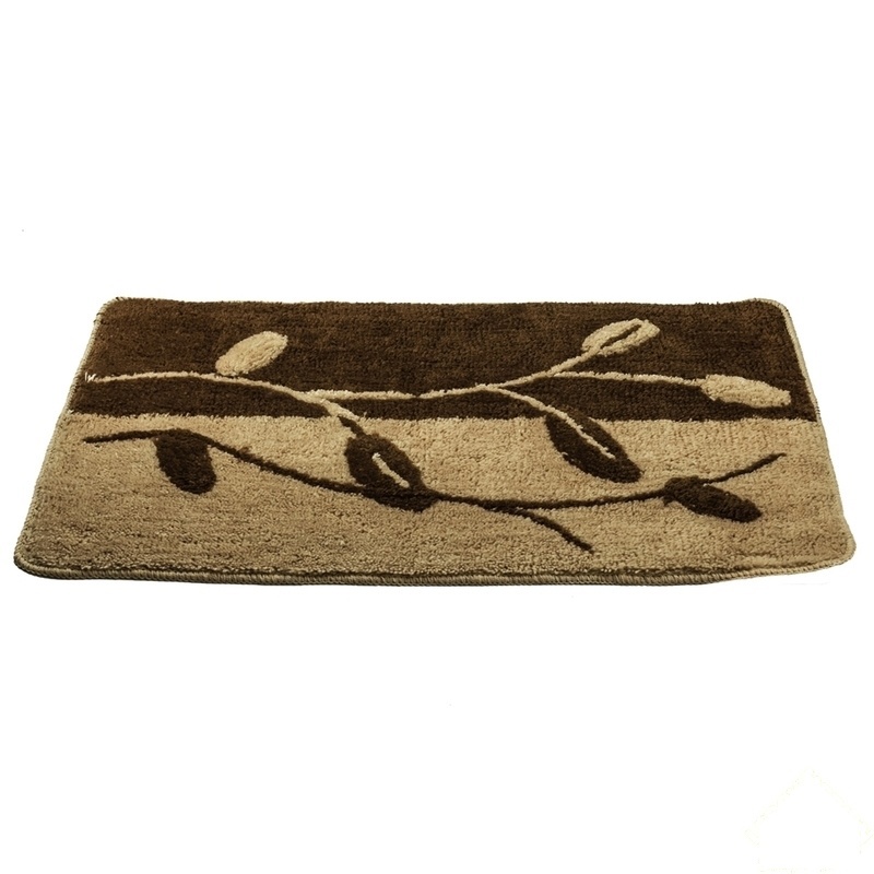 Изображение товара Коврик для ванной комнаты Июнь акриловый, коричневый, 50х80 см