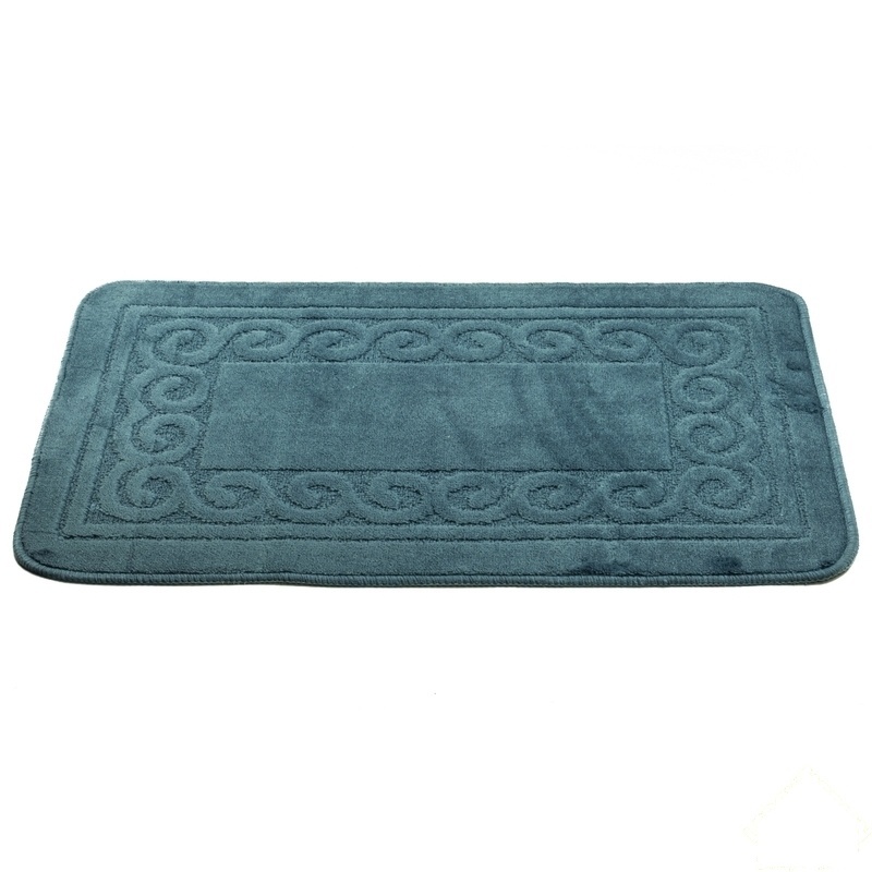 Изображение товара Коврик для ванной комнаты голубой, 76x50 см